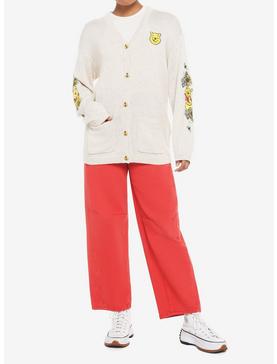 Disney Winnie The Pooh Embroidered Oversized Girls Cardigan, , hi-res