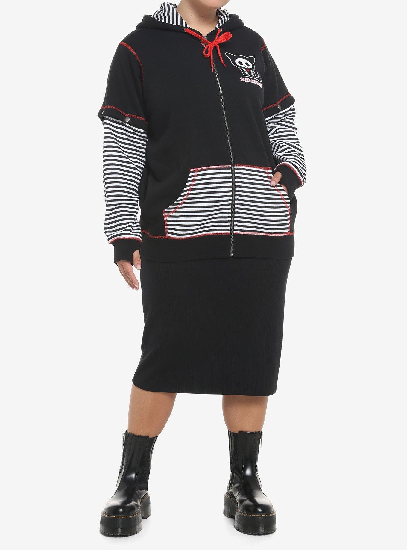 Skelanimals Kit The Cat Girls Hoodie Plus Size, MULTI, alternate