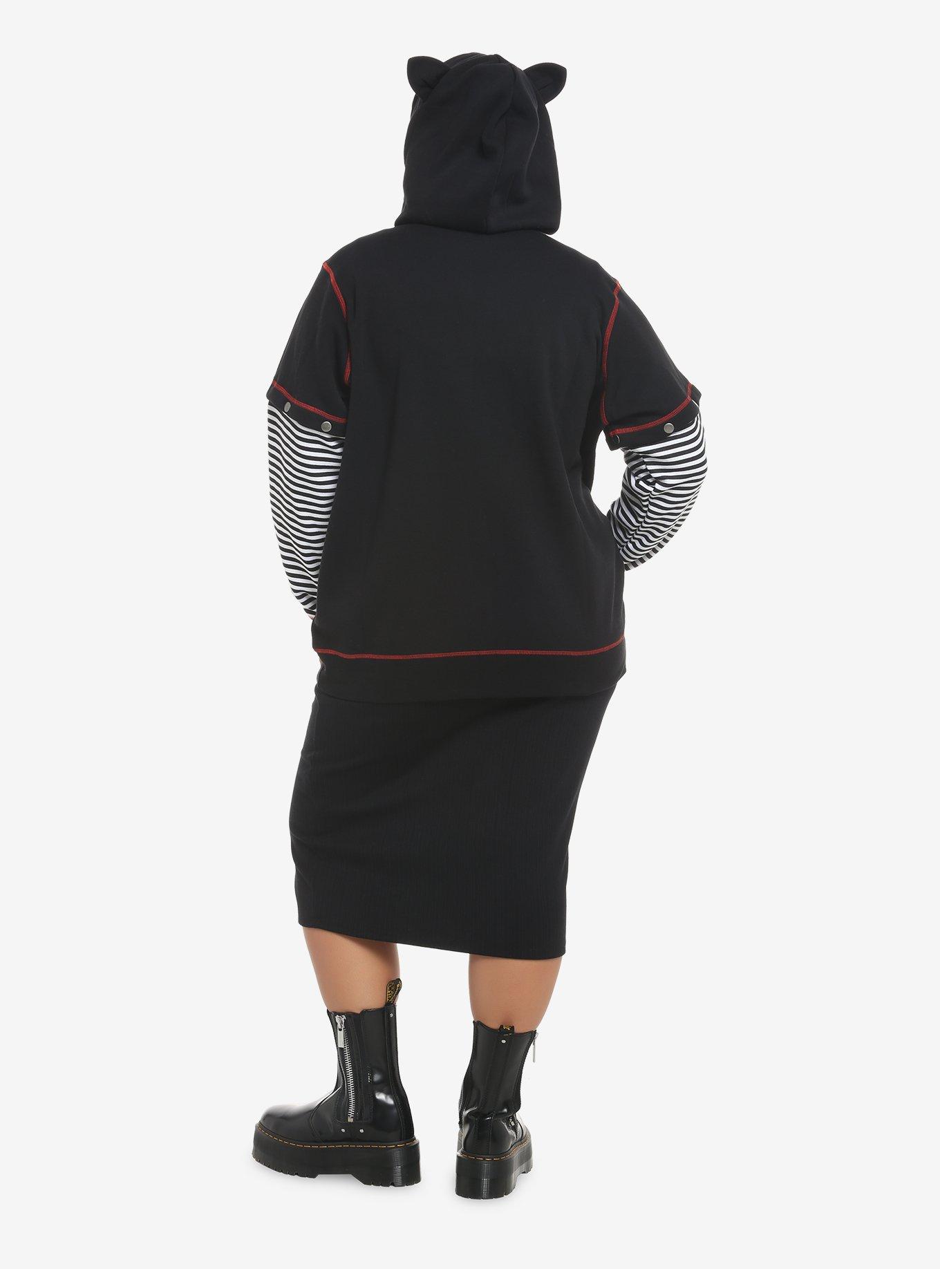 Skelanimals Kit The Cat Girls Hoodie Plus Size, MULTI, alternate