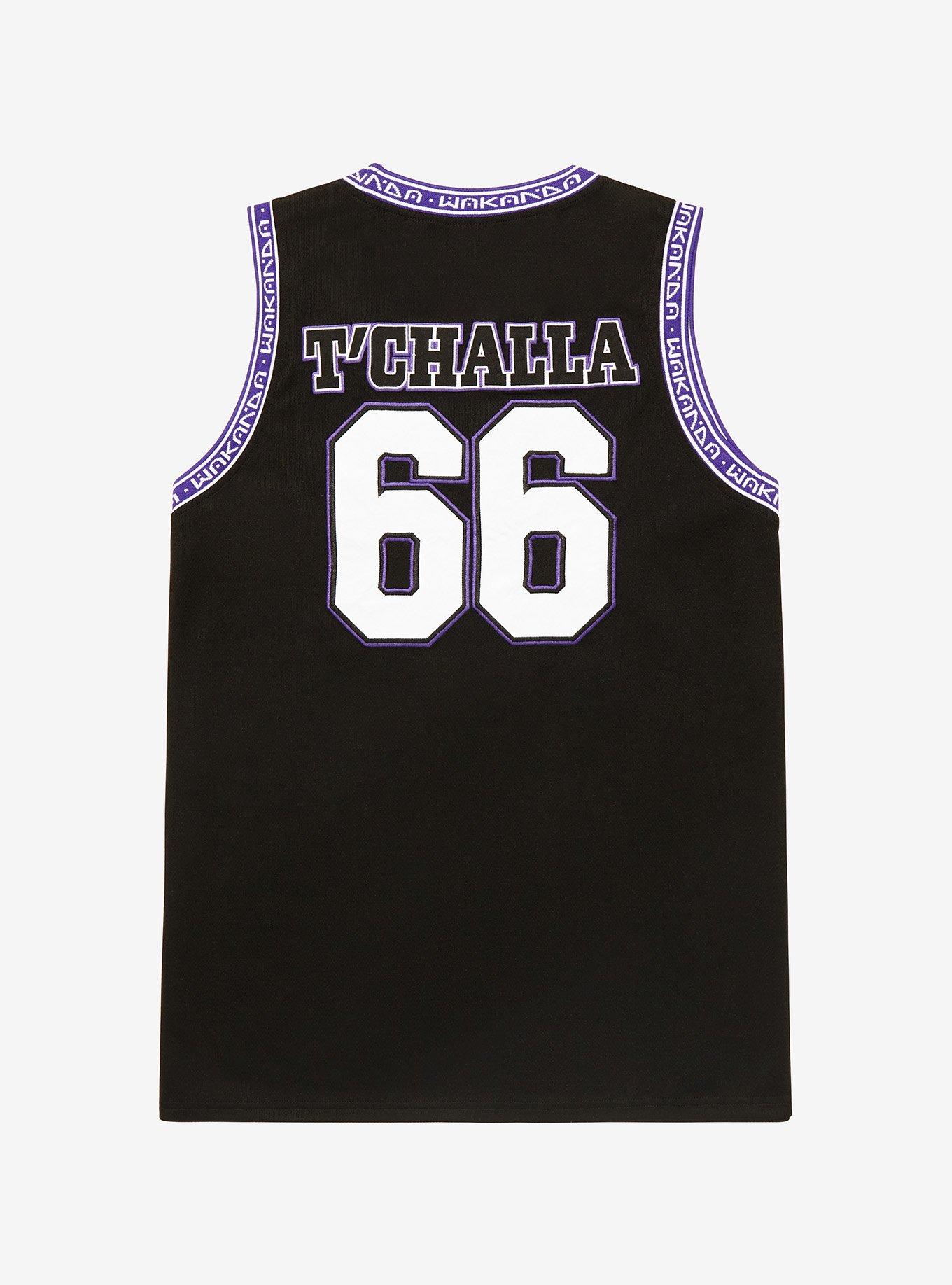 Black Panther Basketball Jersey Wakanda T'Challa Shirt Size Large