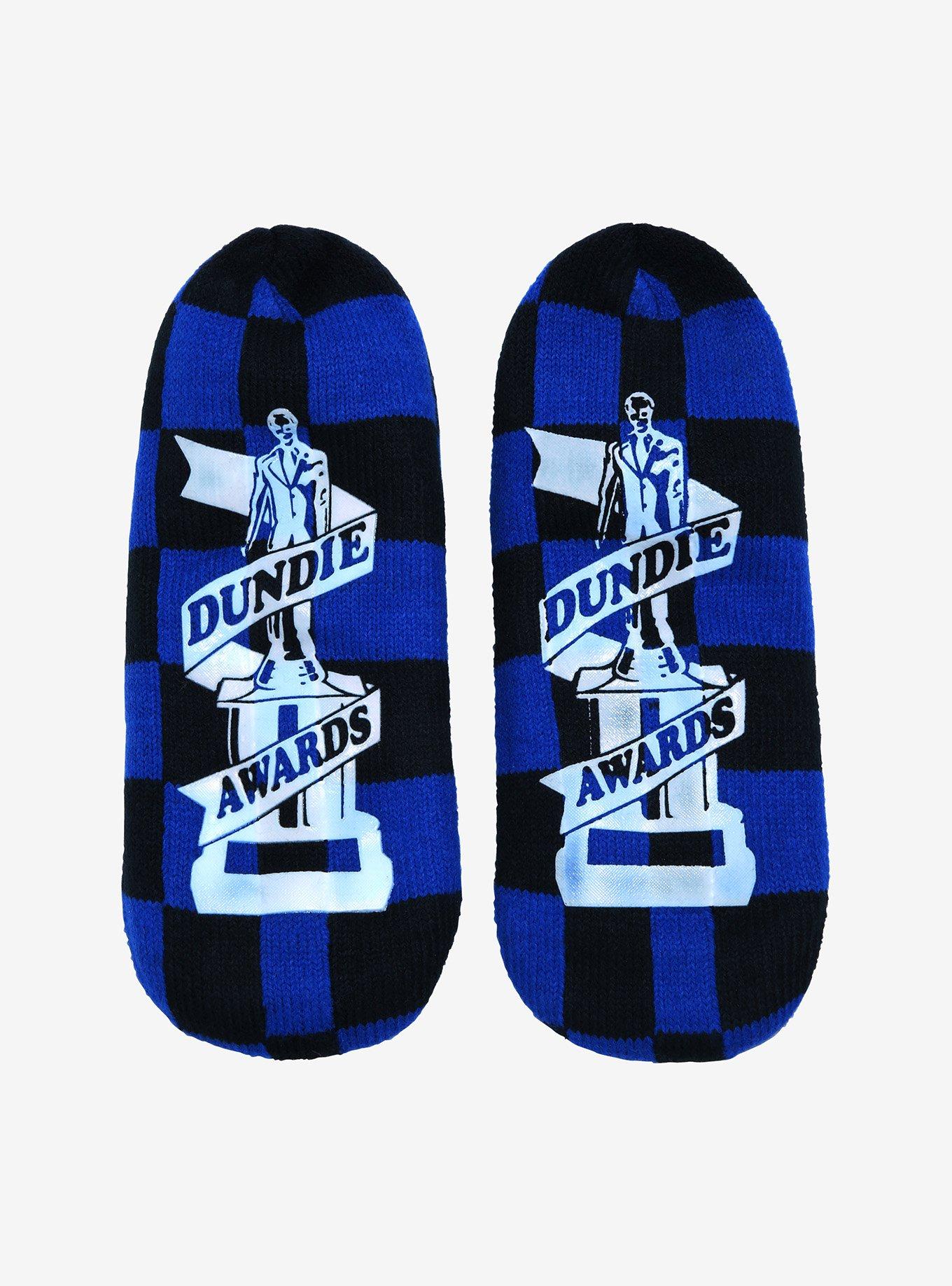 The Office Dunder Mifflin Logo Slipper Socks - BoxLunch Exclusive , , alternate