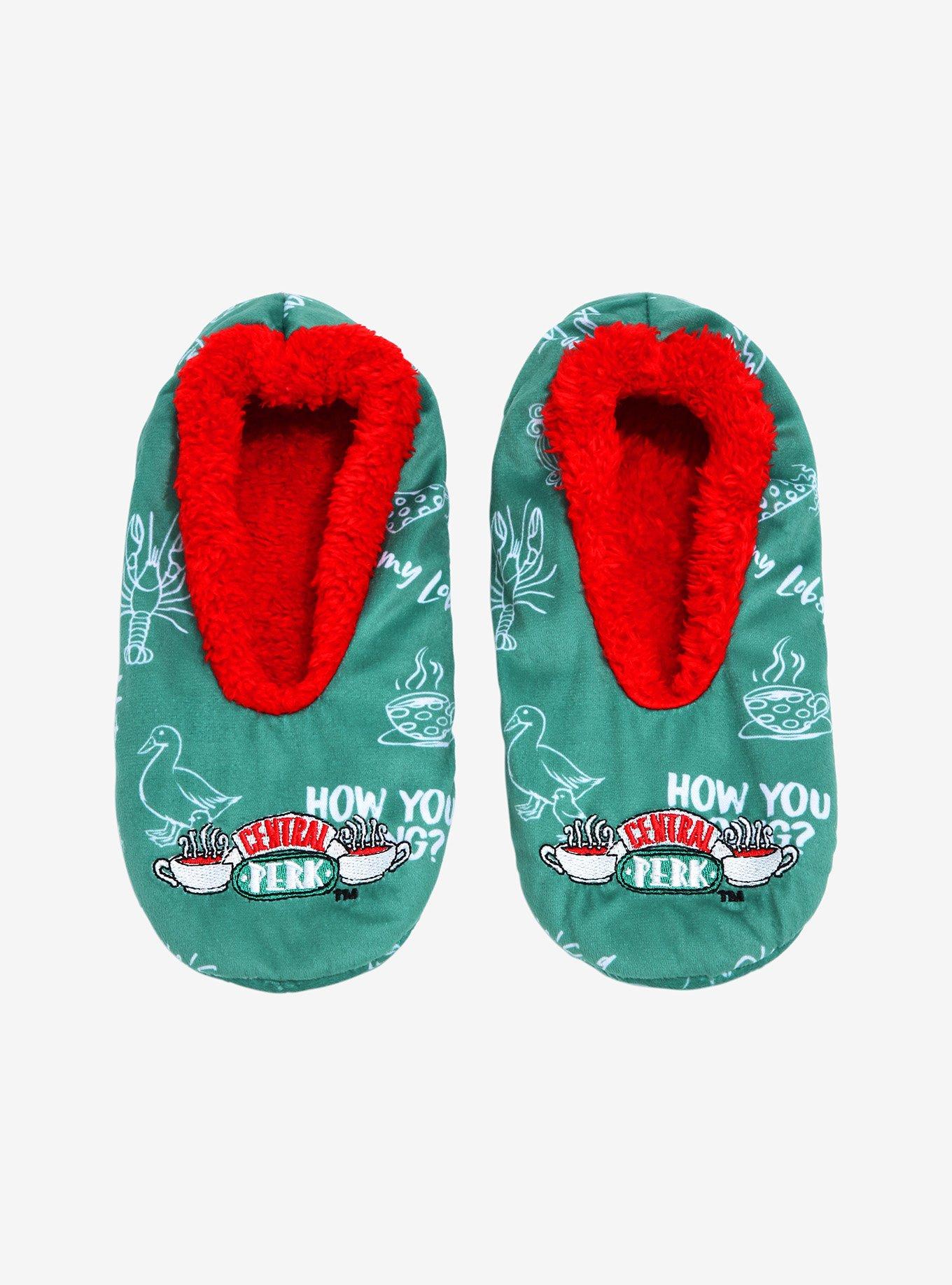 Friends Central Perk Logo Slipper Socks - BoxLunch Exclusive, , alternate