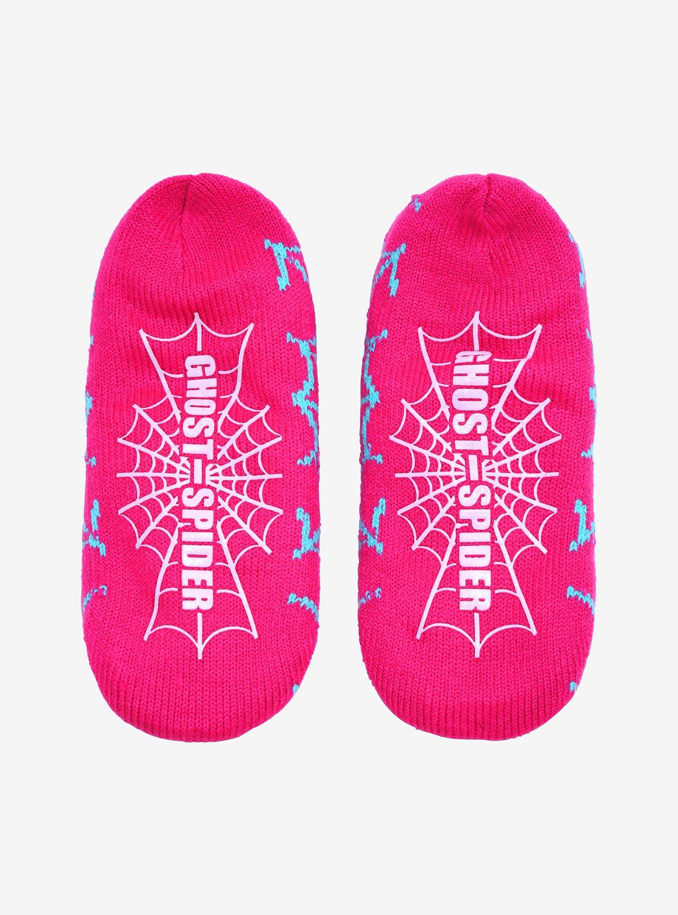 Marvel Spider-Man Ghost-Spider Chibi Portrait Slipper Socks - BoxLunch Exclusive , , alternate
