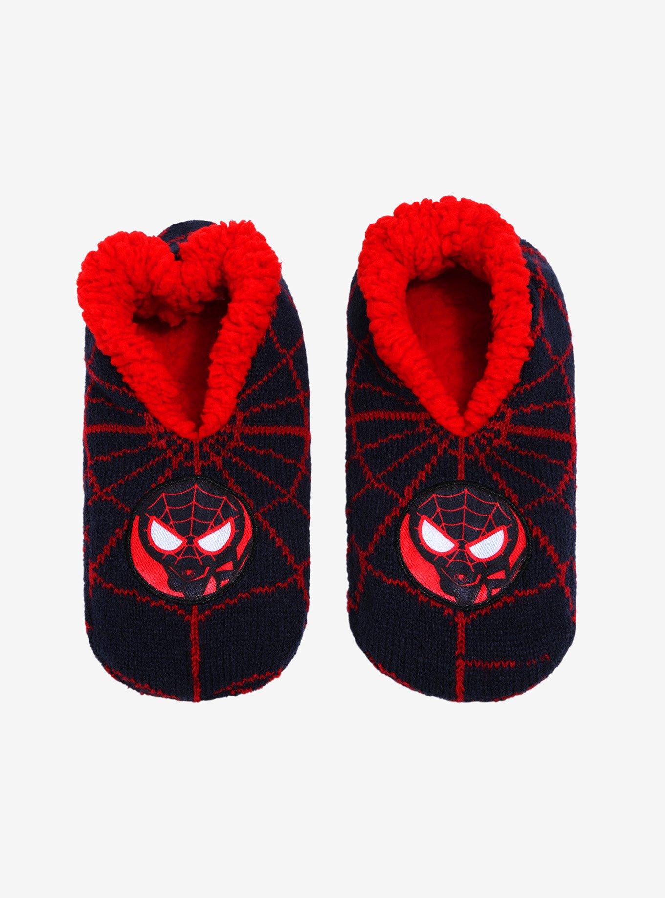 Marvel Spider-Man Miles Morales Chibi Miles Slipper Socks - BoxLunch Exclusive, , alternate