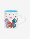 Disney Lilo & Stitch Couple Heart Handle Mug, , alternate