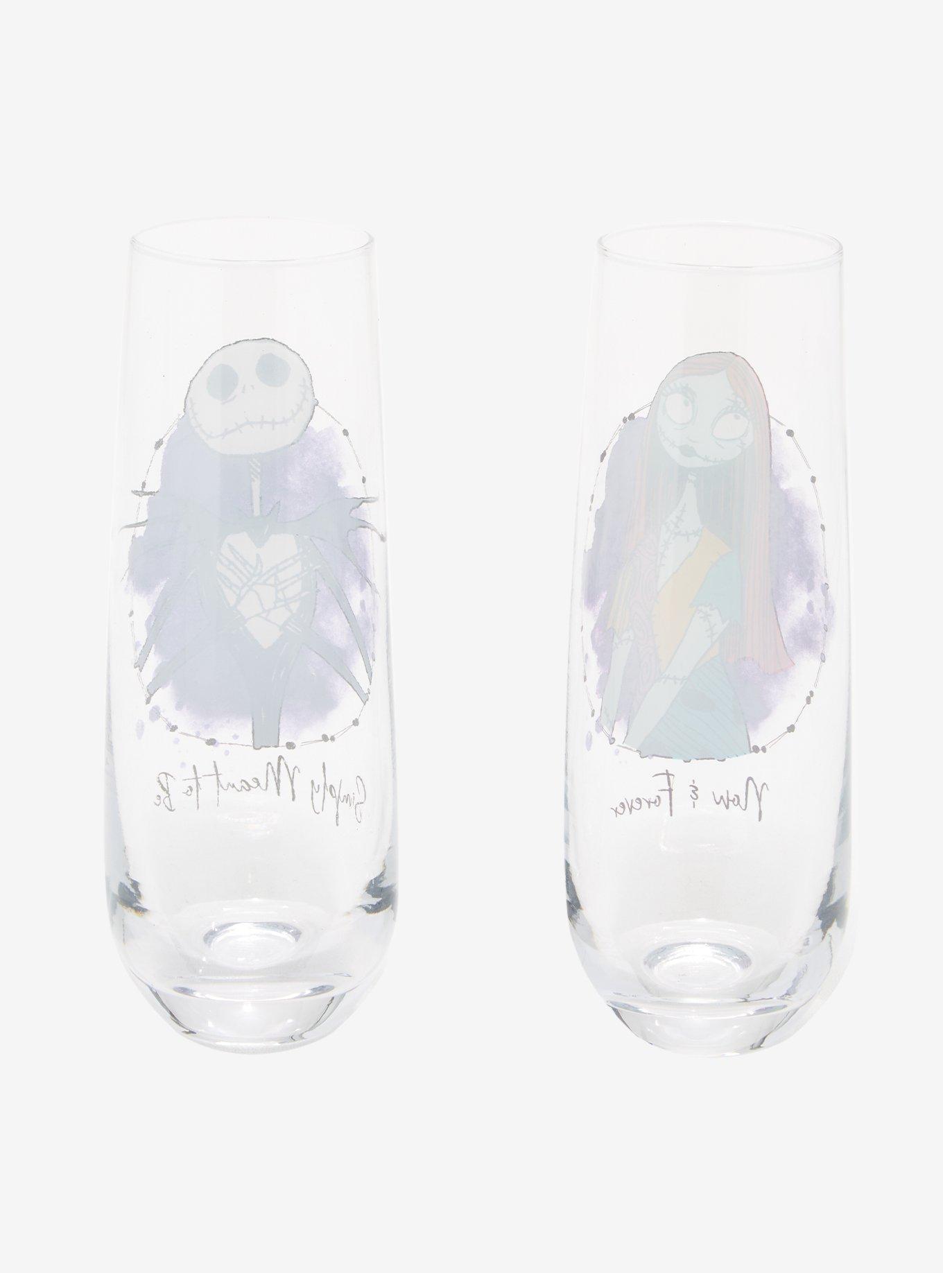 The Nightmare Before Christmas Jack & Sally Stemless Glass Set, , alternate