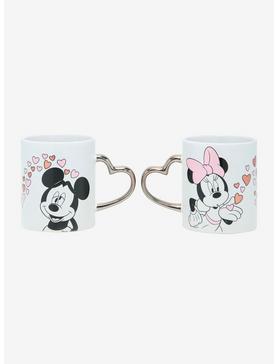 Disney Mickey Mouse & Minnie Mouse Heart Mug Set, , hi-res