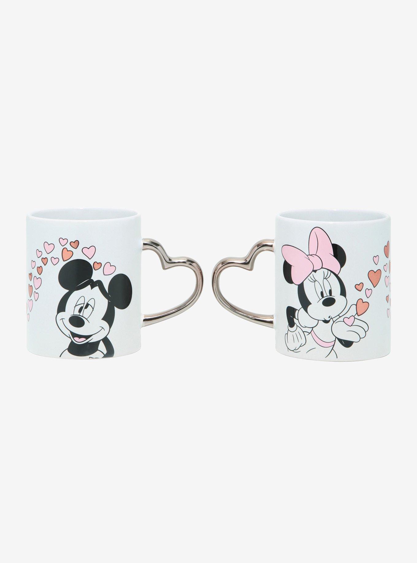 Disney Mickey Mouse & Minnie Mouse Heart Mug Set, , alternate