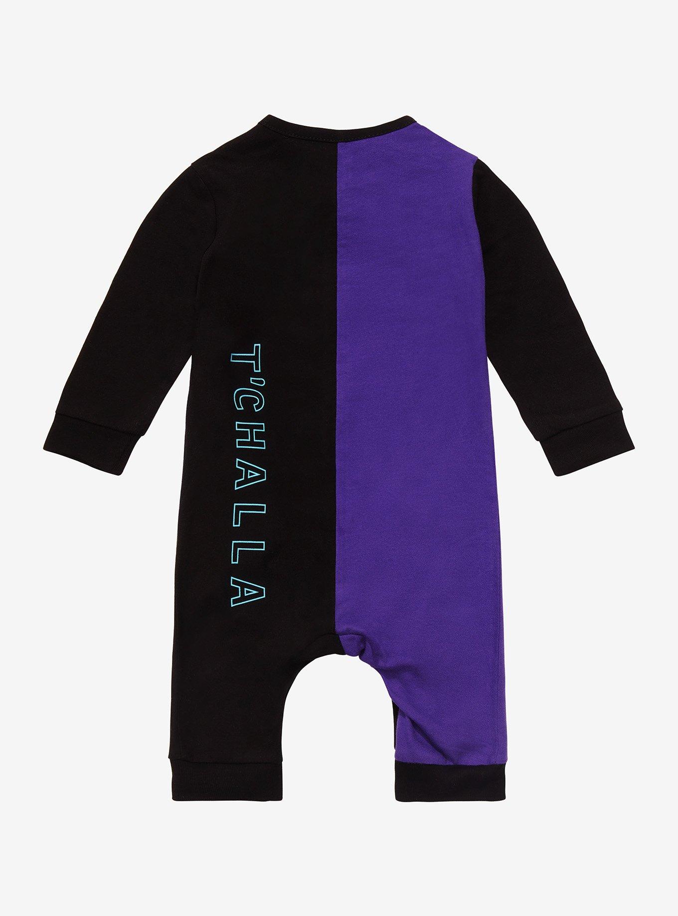 Marvel Black Panther Wakanda Infant One-Piece - BoxLunch Exclusive, BLACK, alternate