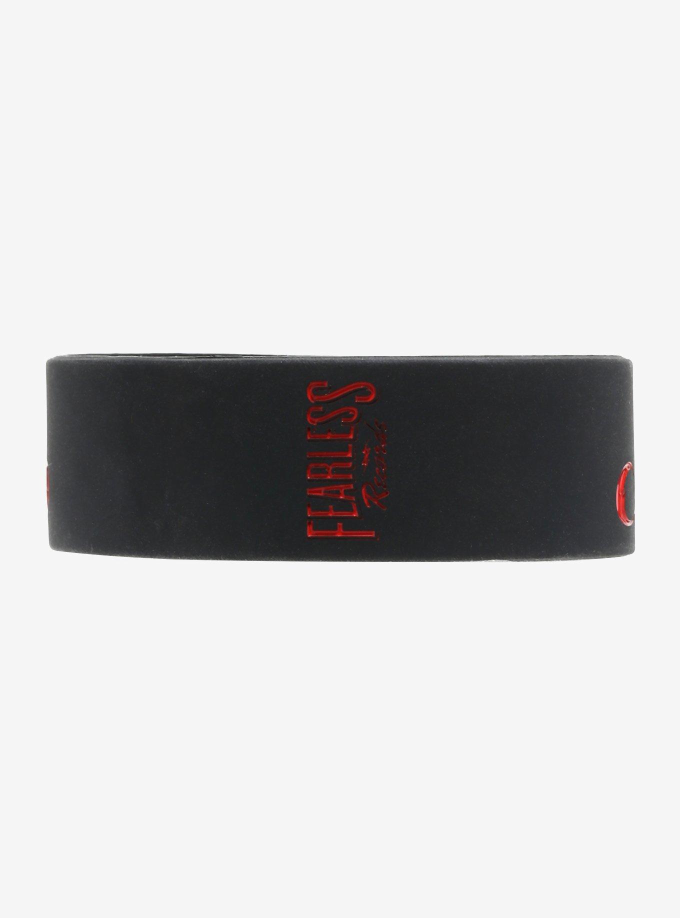 Pierce The Veil Red Logo Rubber Bracelet, , alternate