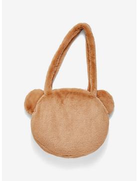 Plus Size Teddy Bear Fuzzy Plush Shoulder Bag, , hi-res