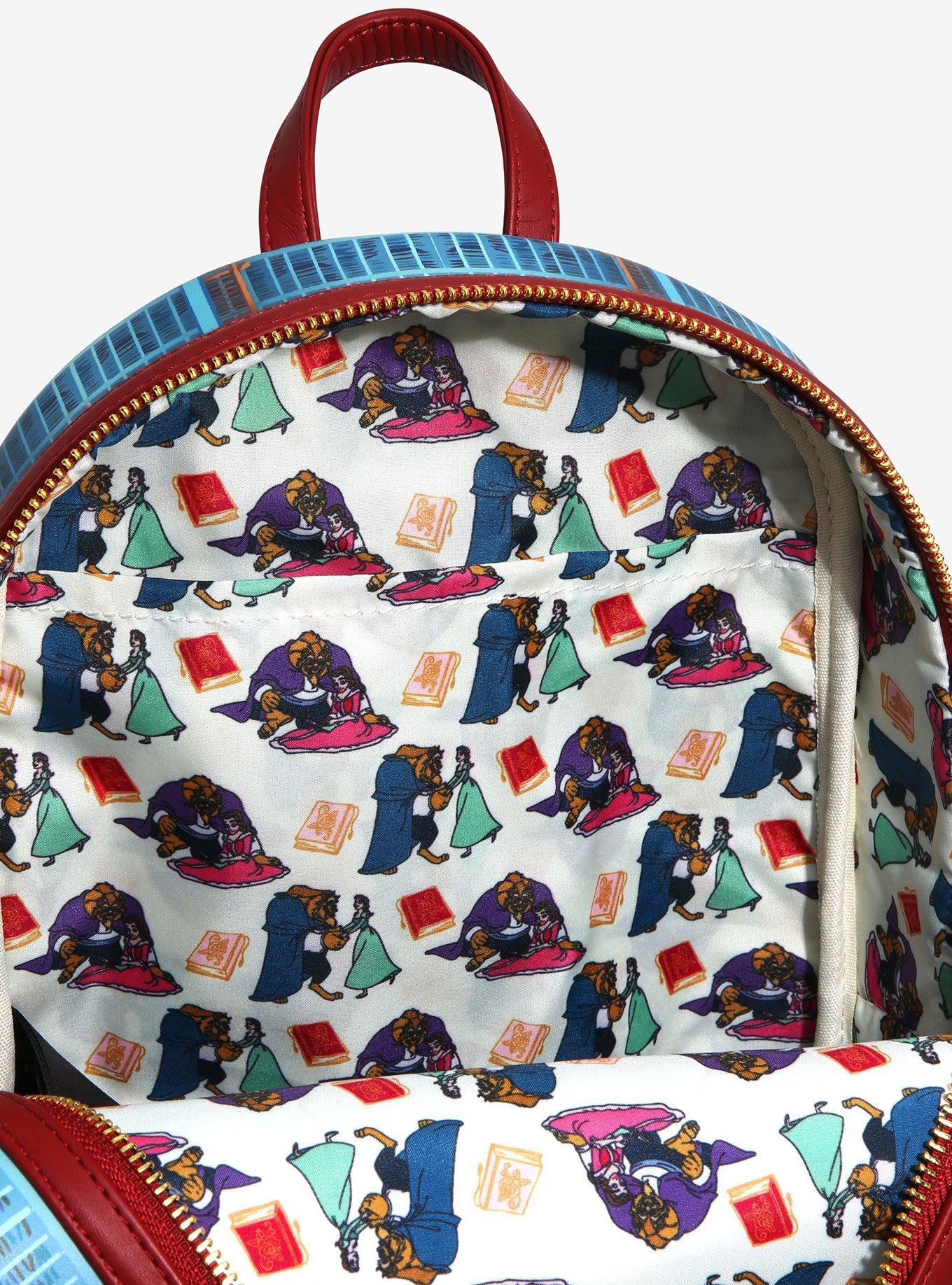 Loungefly Disney Beauty And The Beast Library Mini Backpack, , alternate