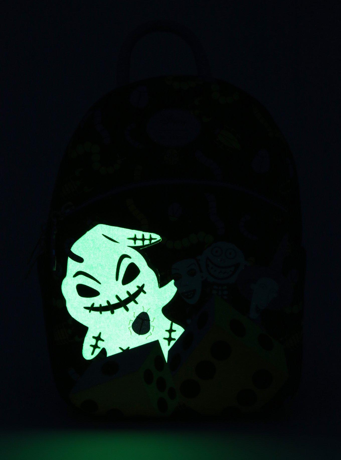 Her Universe The Nightmare Before Christmas Glow-In-The-Dark Oogie Boogie Dice Mini Backpack, , alternate