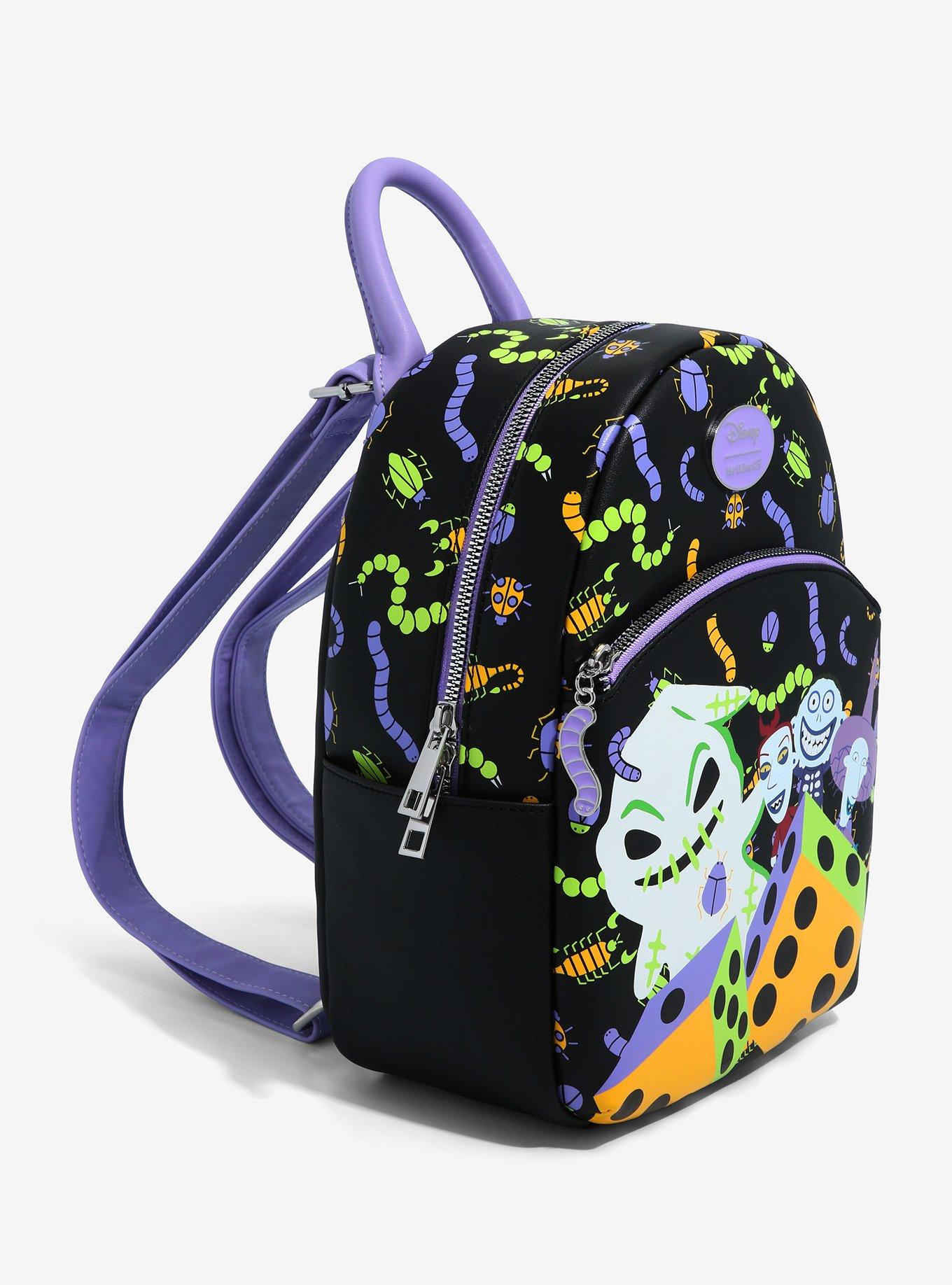 Her Universe The Nightmare Before Christmas Glow-In-The-Dark Oogie Boogie Dice Mini Backpack, , alternate