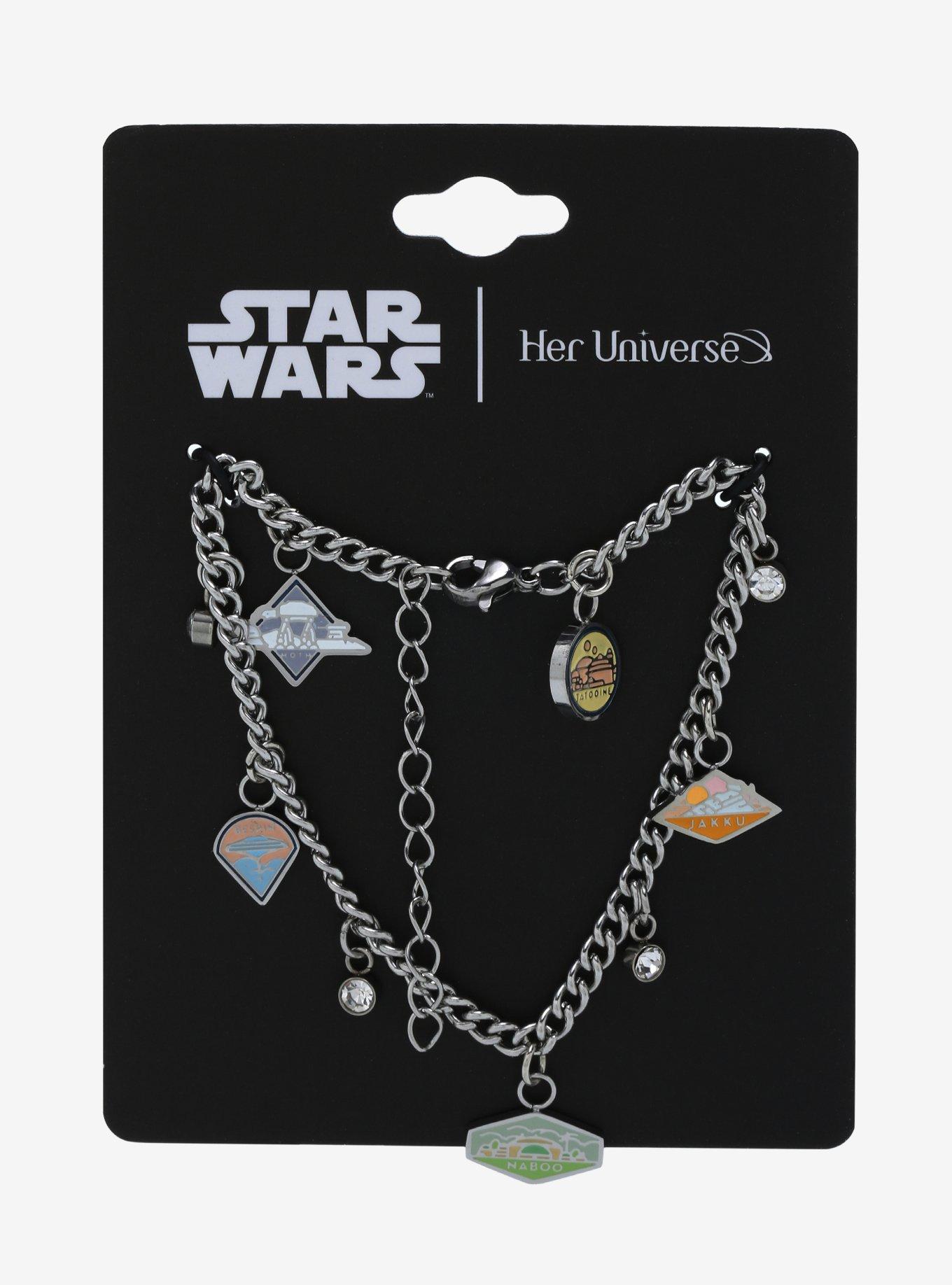 Her Universe Star Wars Planets Charm Bracelet, , alternate