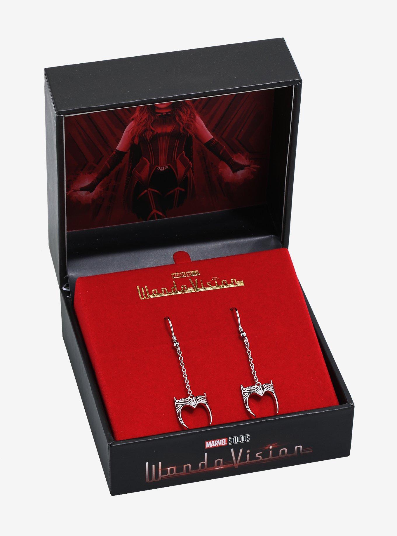 Marvel WandaVision Scarlet Witch Tiara Drop Earrings, , hi-res