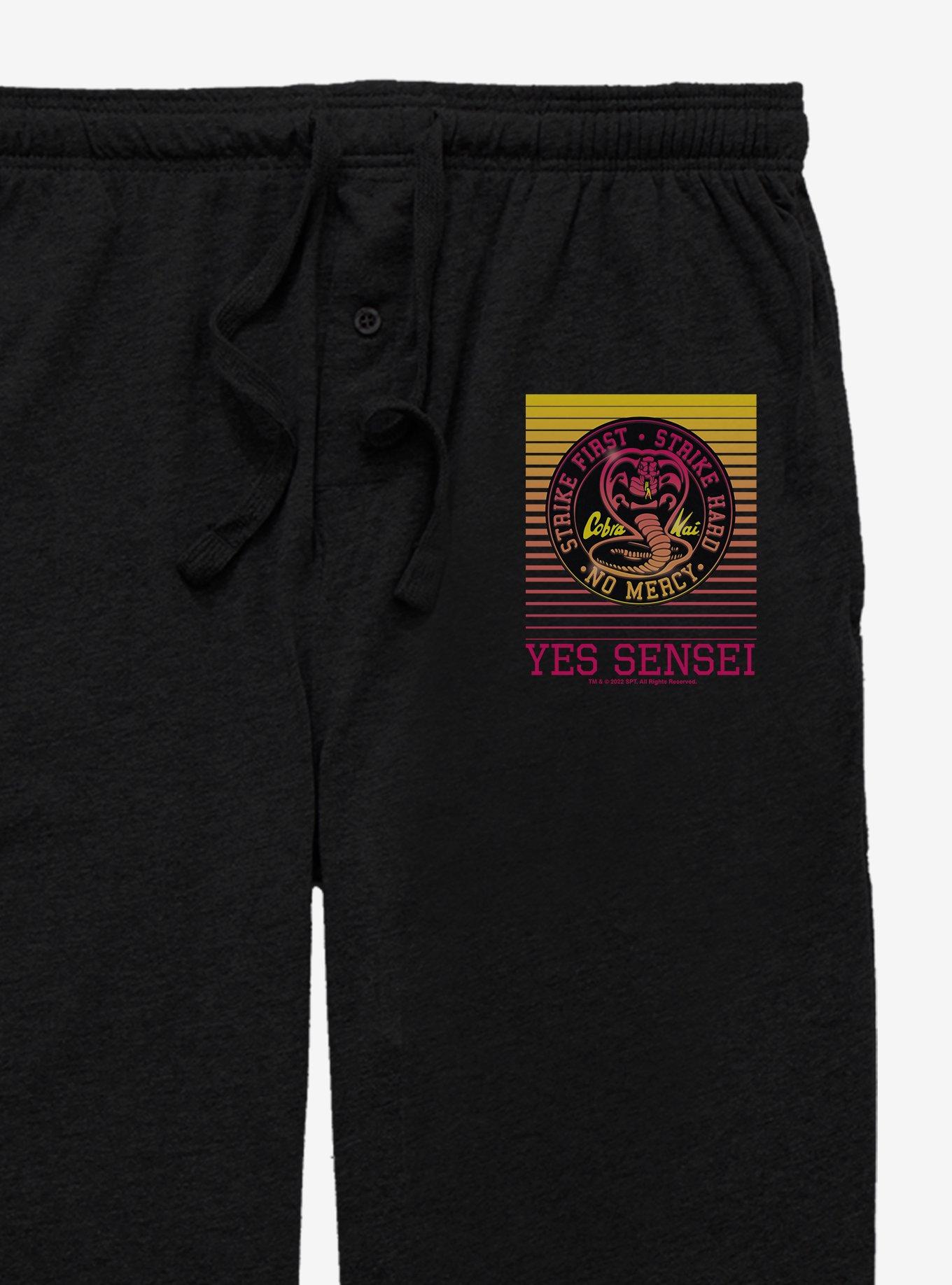 Cobra Kai Sunset Sensei Pajama Pants, BLACK, alternate