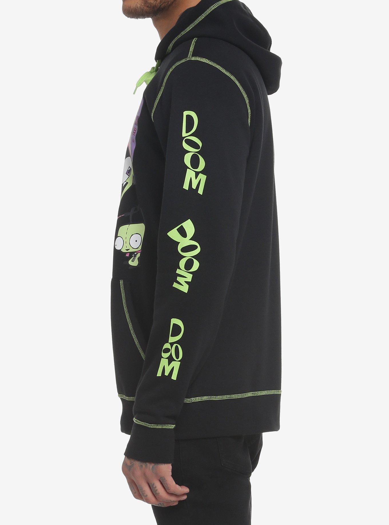 Invader Zim Characters Hoodie, BLACK, alternate