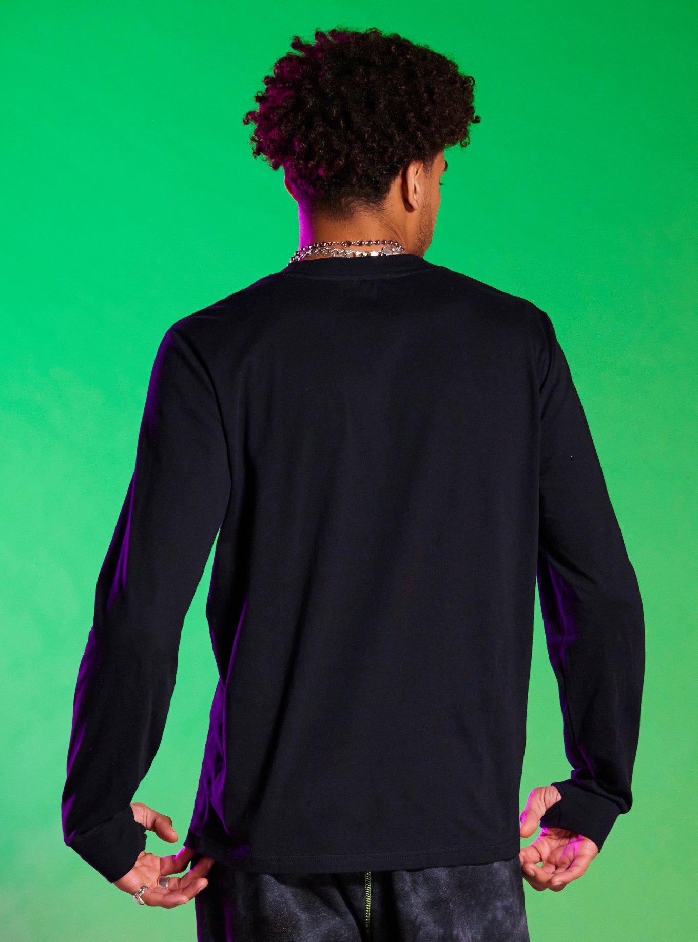 Invader Zim Doom Patch Long-Sleeve T-Shirt, BLACK, alternate