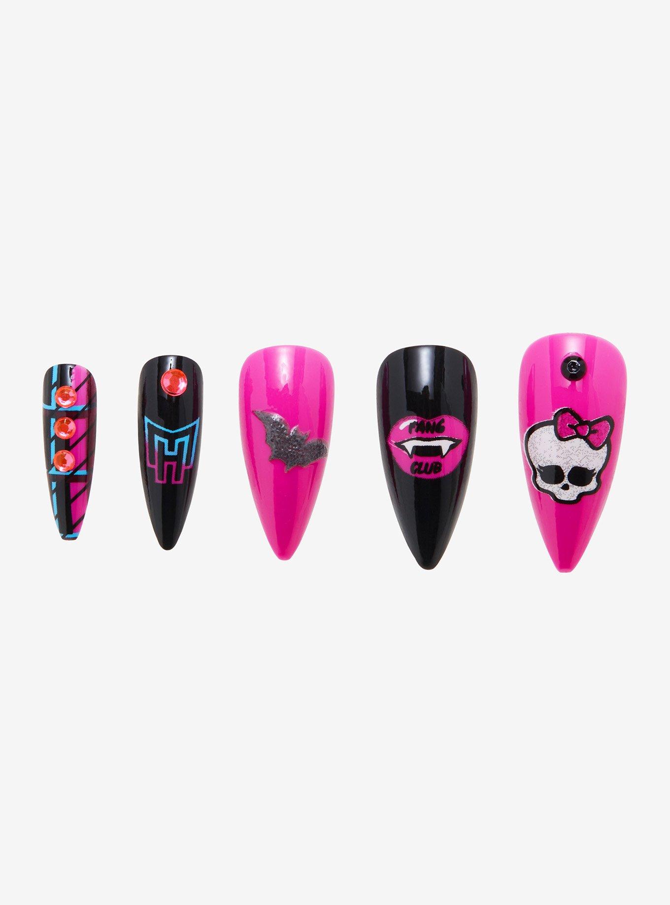 Monster High Icons Faux Nail Set, , alternate