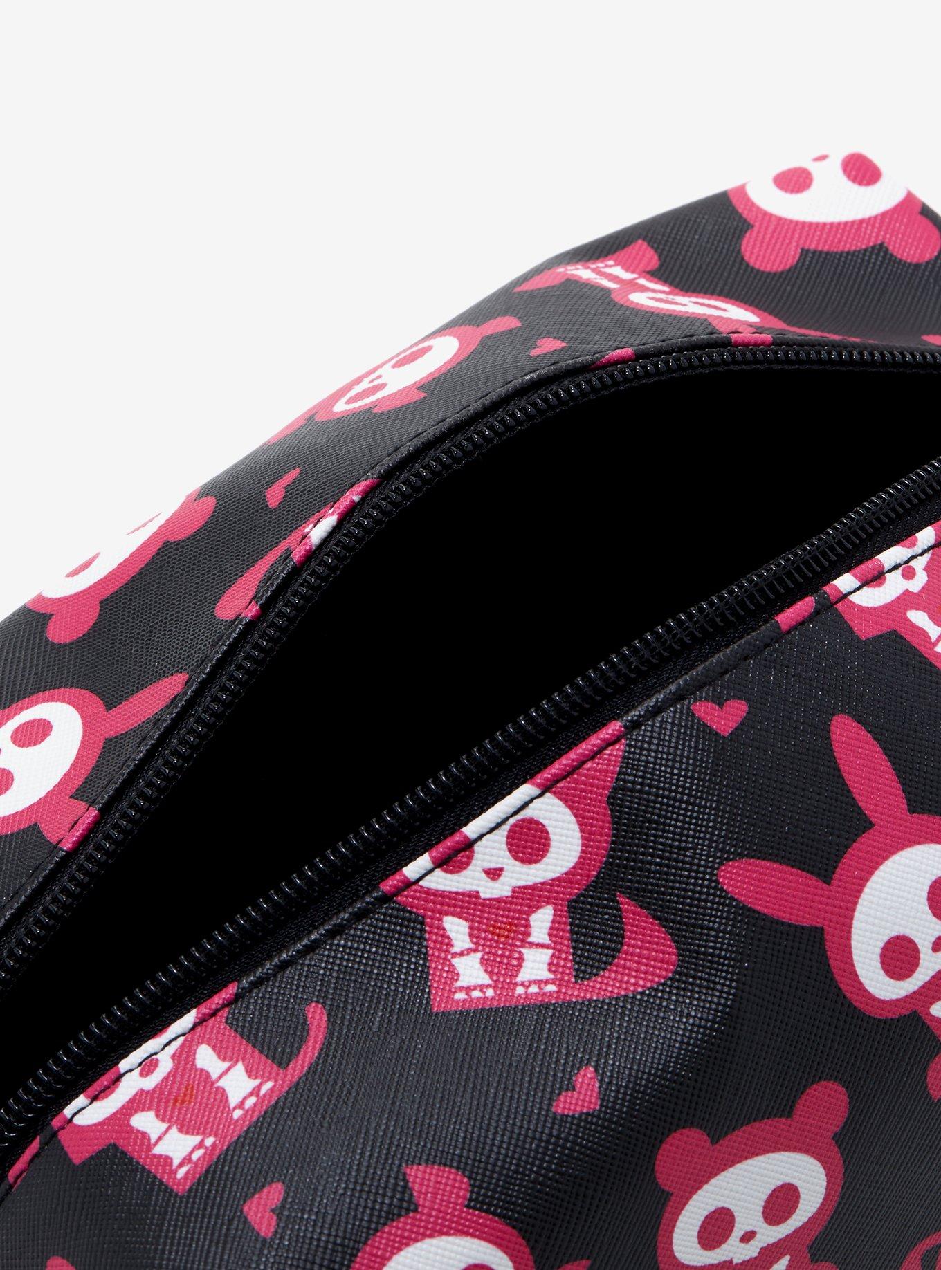 Skelanimals Black & Pink Character Makeup Bag, , alternate