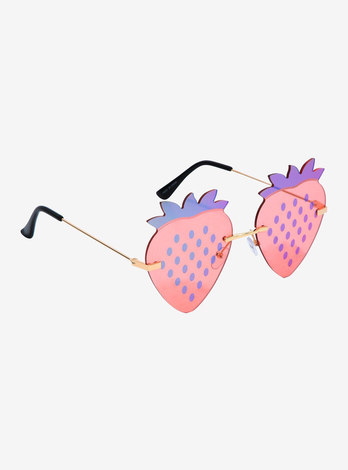 Pink Strawberry Sunglasses, , alternate