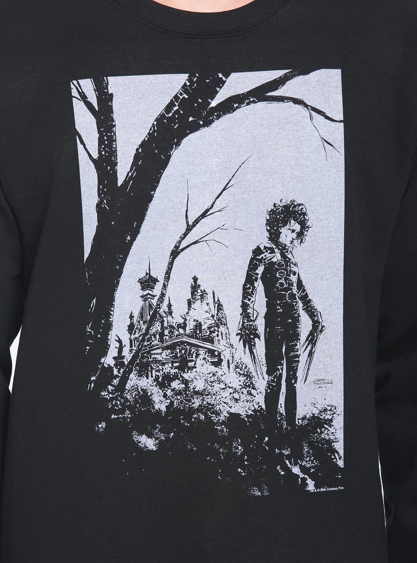 Edward Scissorhands Portrait Sweatshirt, BLACK, alternate