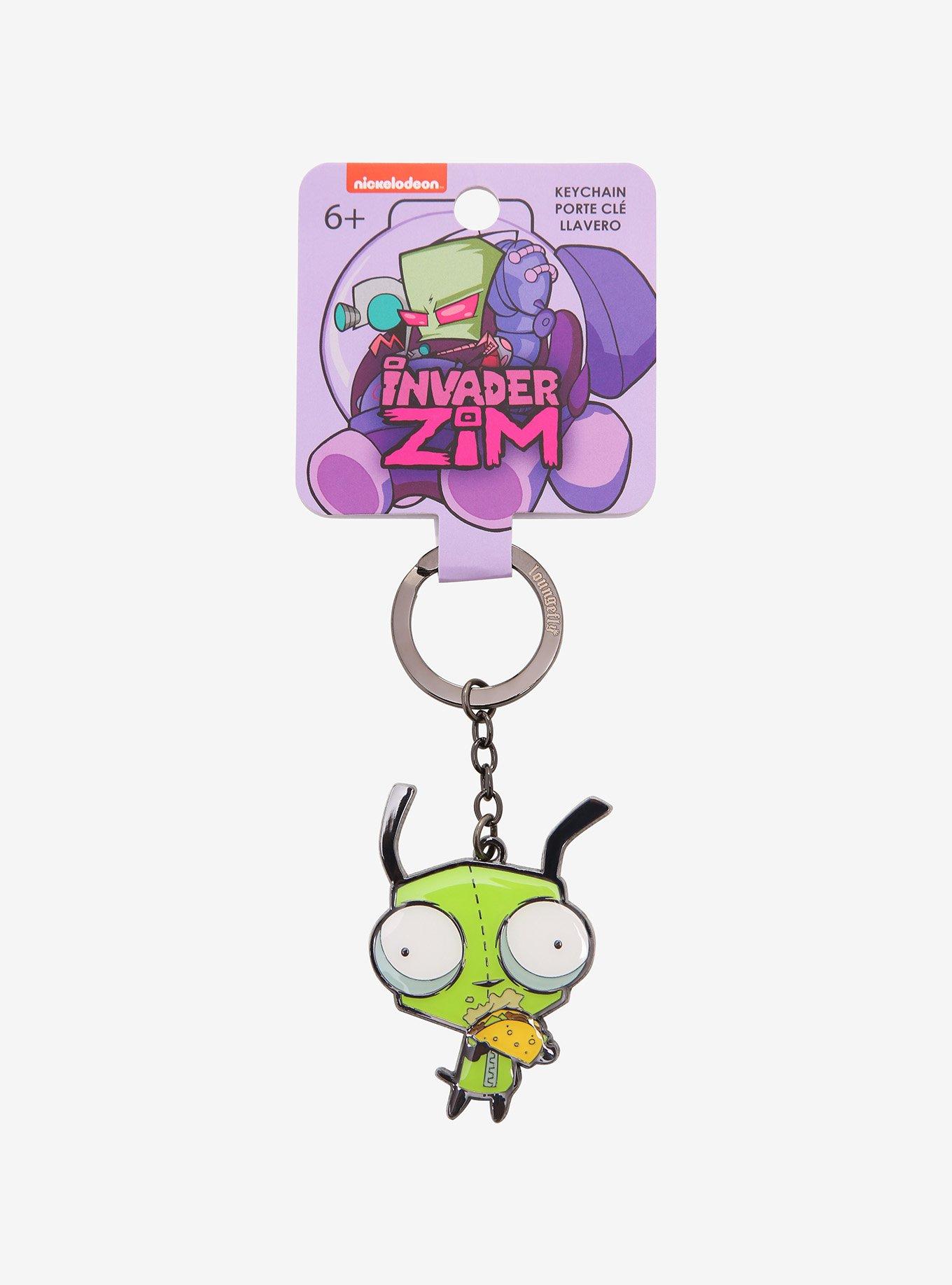 Loungefly Invader Zim GIR Taco Key Chain, , alternate