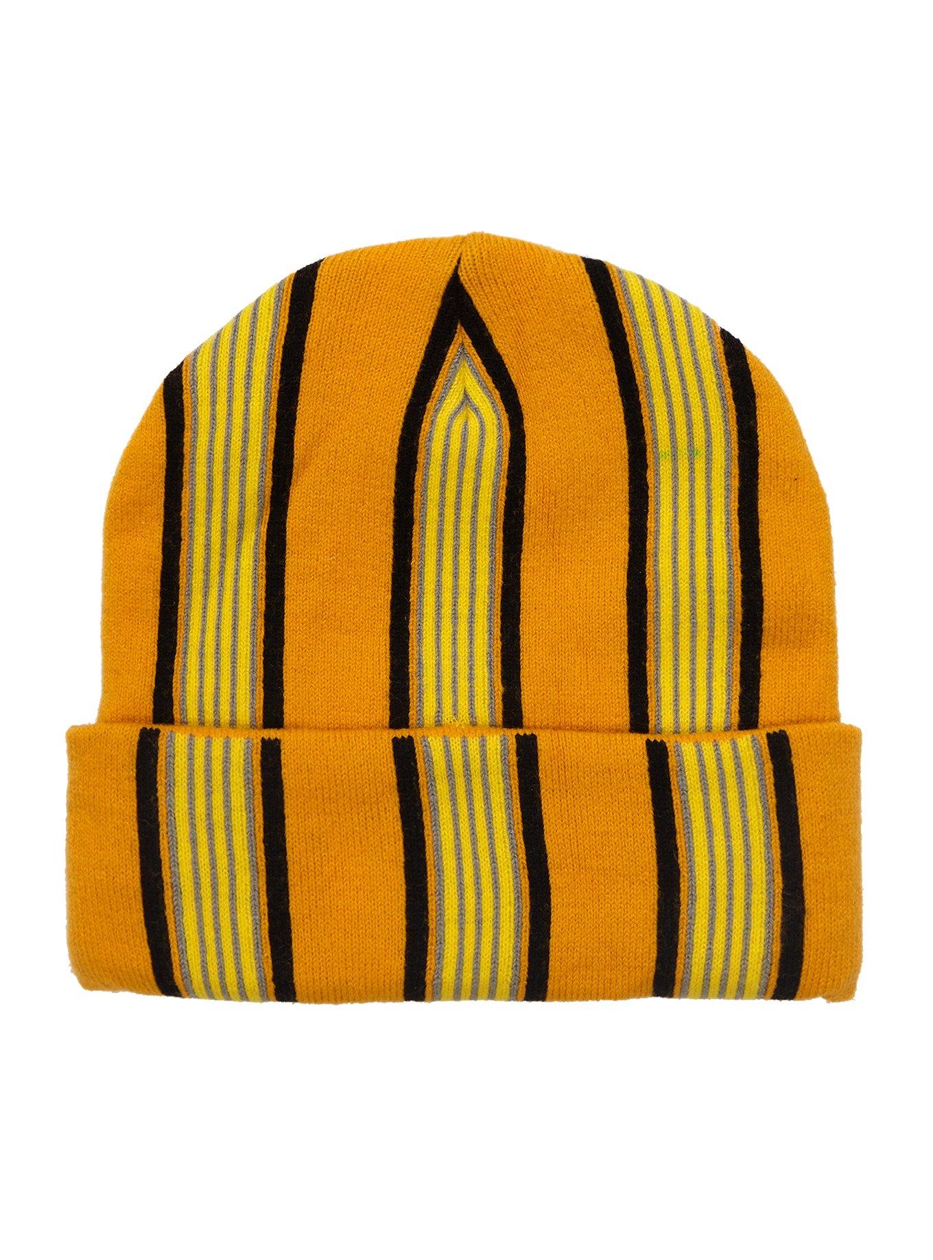 Harry Potter Hufflepuff Striped Cuff Beanie, , alternate