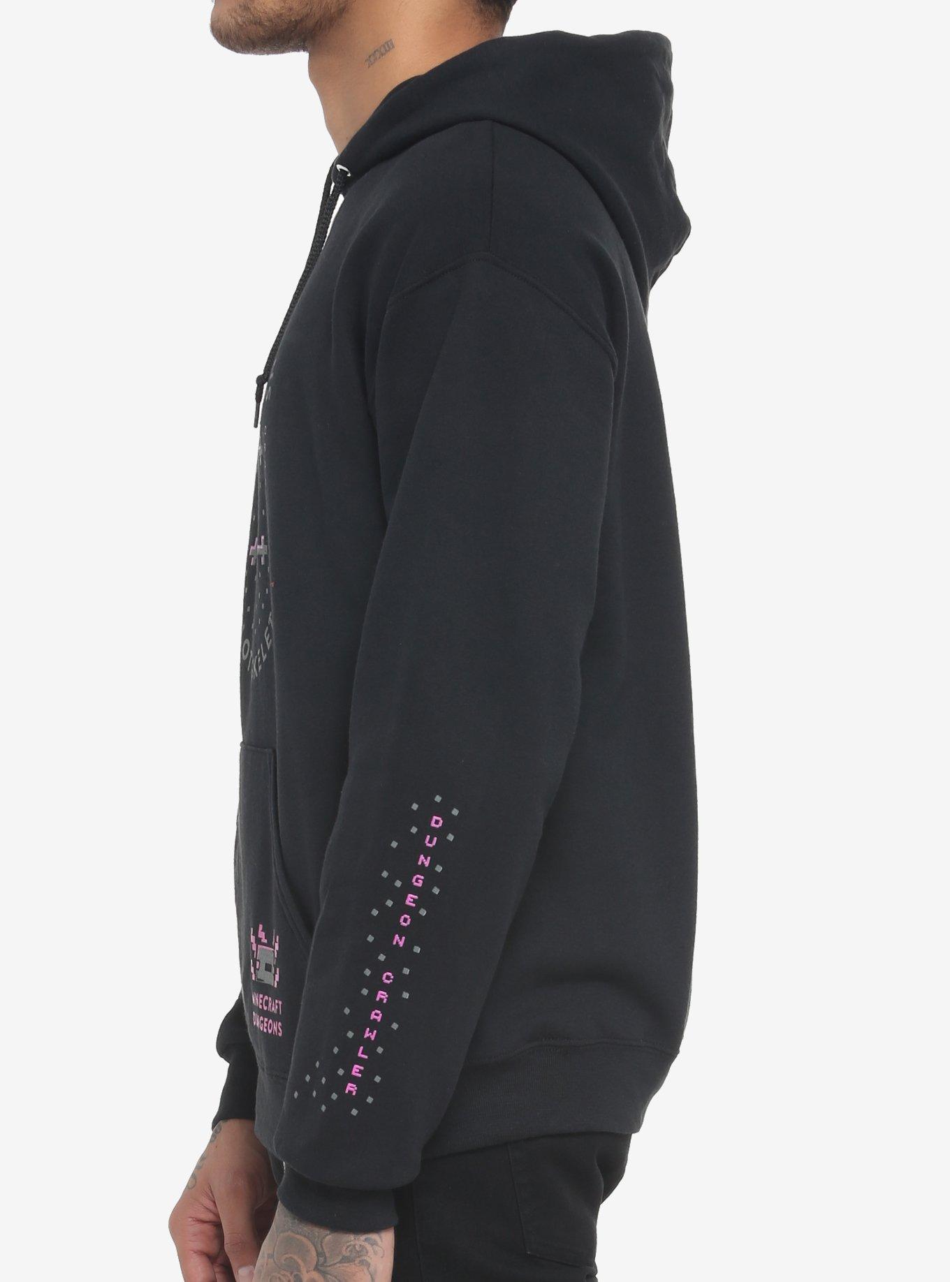 Minecraft Axolotl Skeleton Hoodie, BLACK, alternate