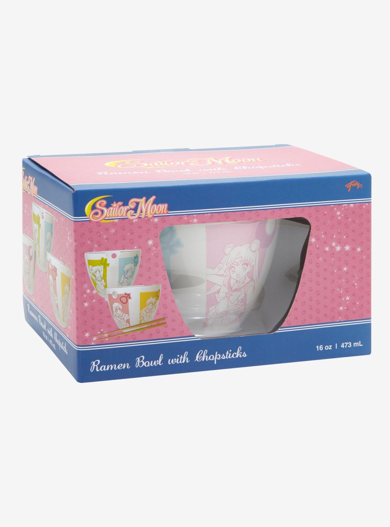 Sailor Moon Pastel Characters Ramen Bowl With Chopsticks, , alternate