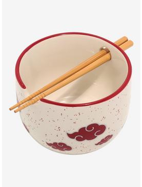 Naruto Shippuden Akatsuki Clouds Ramen Bowl With Chopsticks, , hi-res