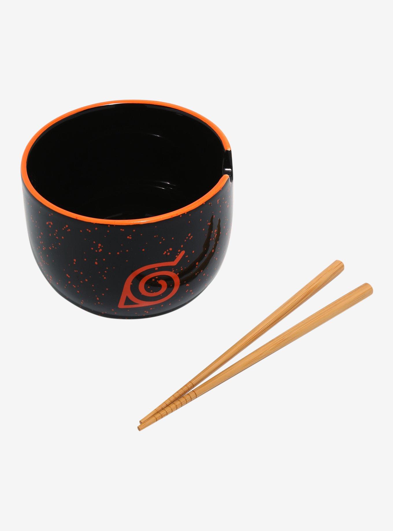 Naruto Shippuden Speckled Ramen Bowl With Chopsticks, , alternate