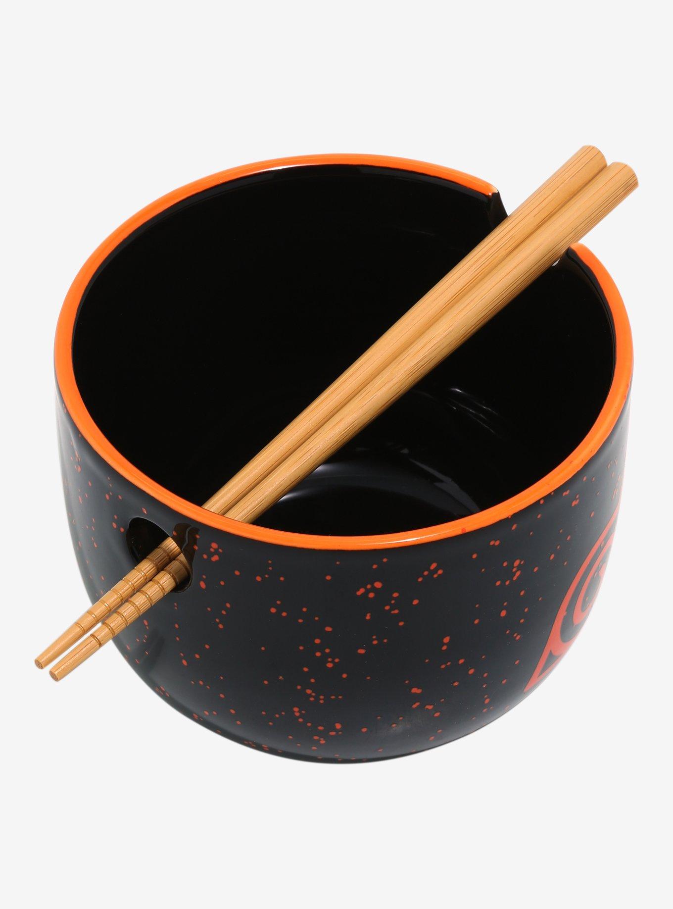Naruto Shippuden Speckled Ramen Bowl With Chopsticks, , alternate
