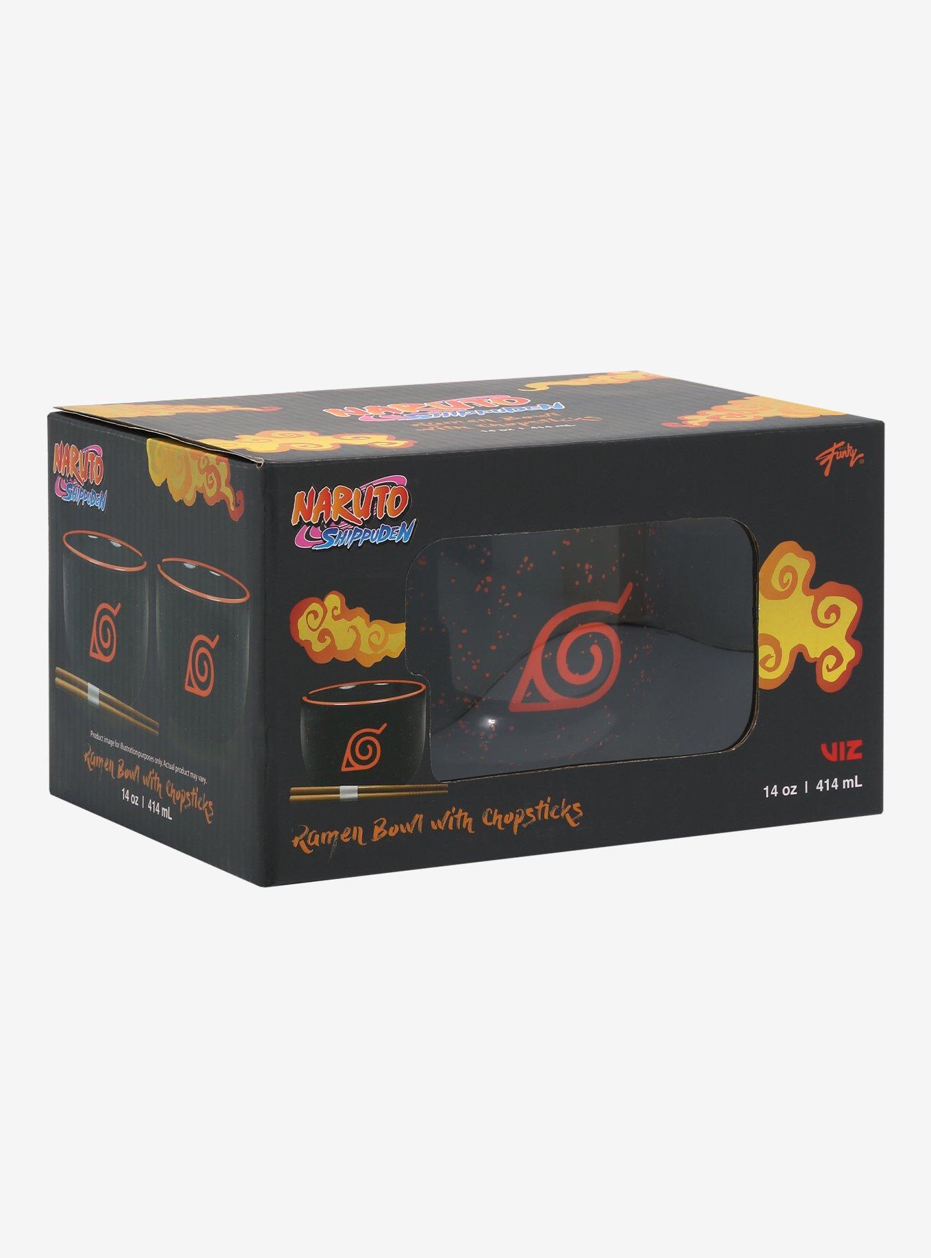 Naruto Shippuden Speckled Ramen Bowl With Chopsticks, , alternate