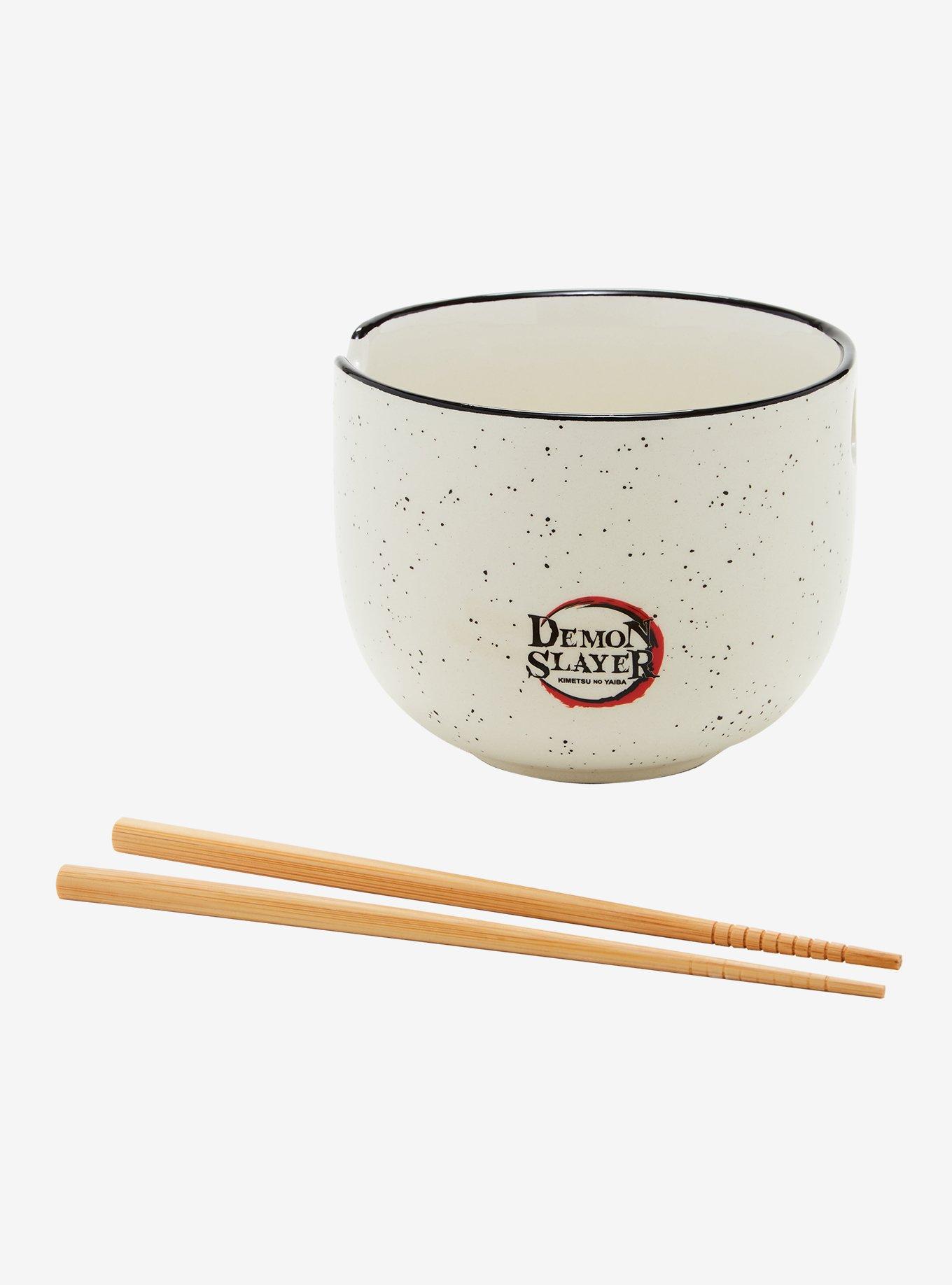 Demon Slayer: Kimetsu No Yaiba Tanjiro Speckled Ramen Bowl With Chopsticks, , alternate