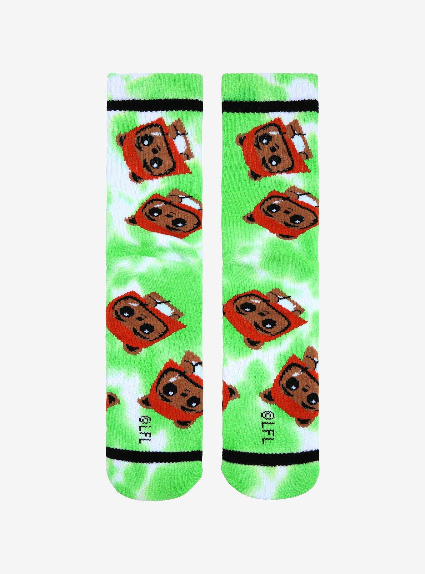 Star Wars Chibi Ewoks Tie-Dye Crew Socks - BoxLunch Exclusive, , alternate