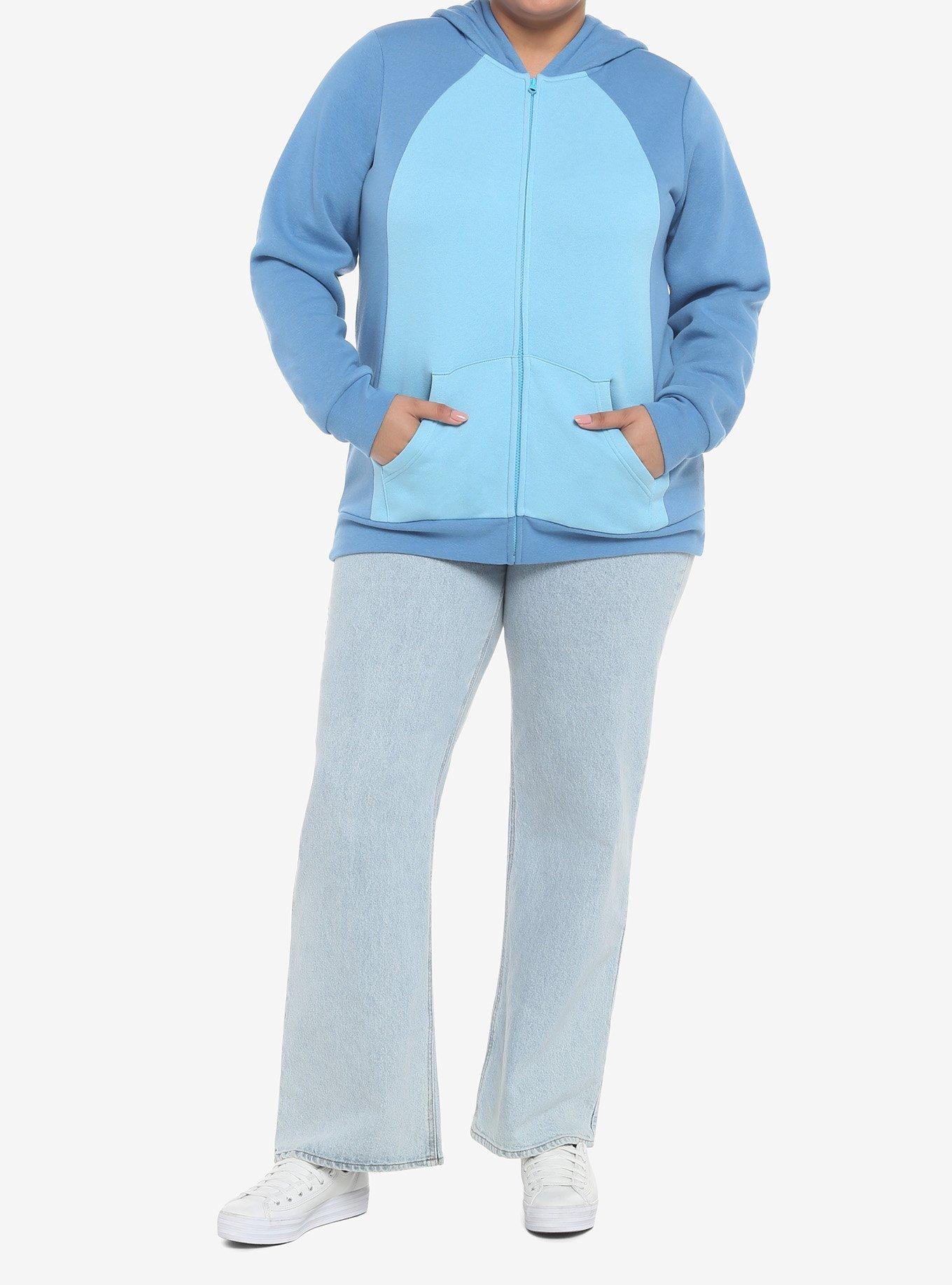 Disney Lilo & Stich Ears Hoodie Plus Size, BLUE, alternate