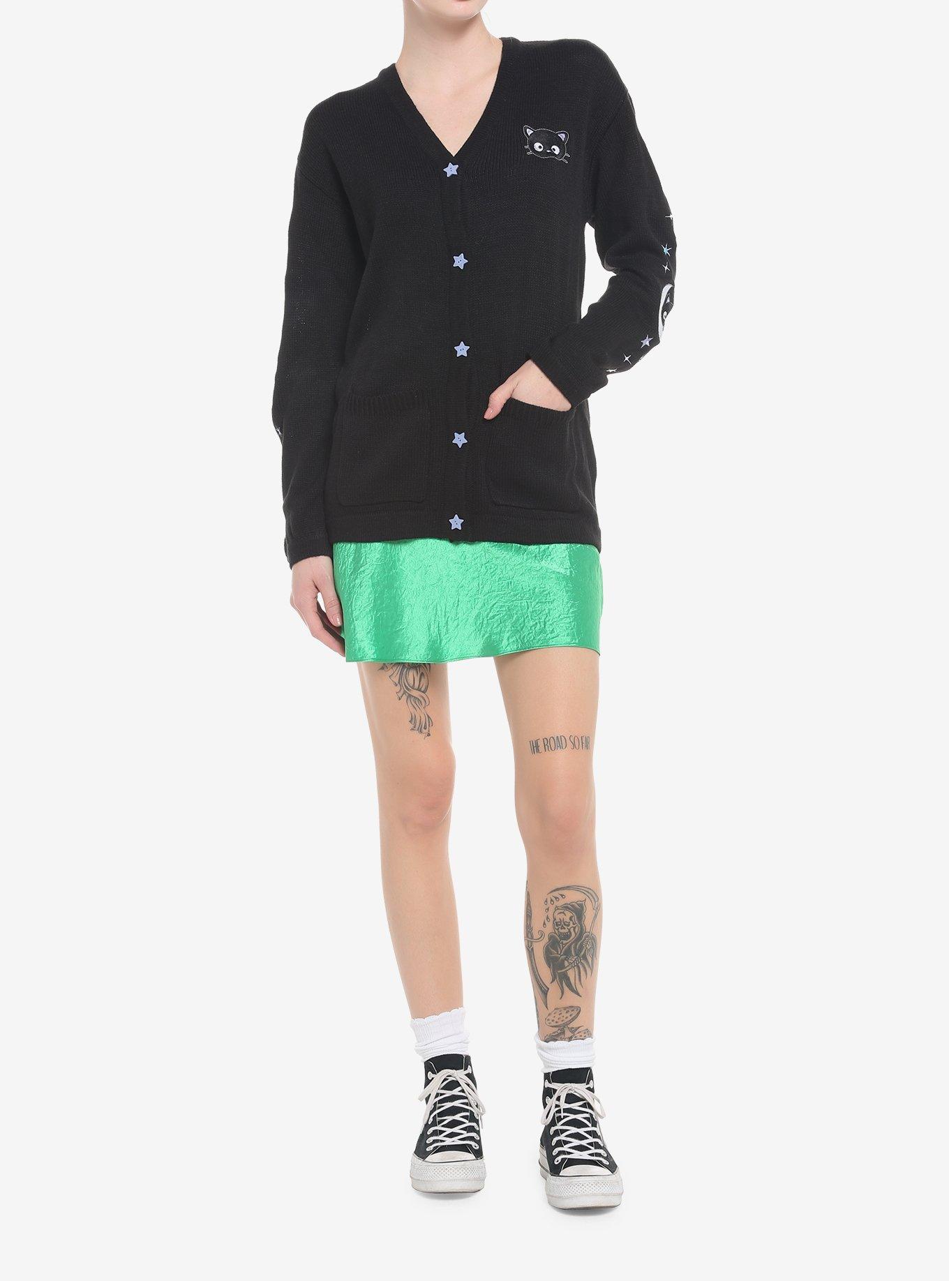 Chococat Embroidered Girls Cardigan, MULTI, alternate