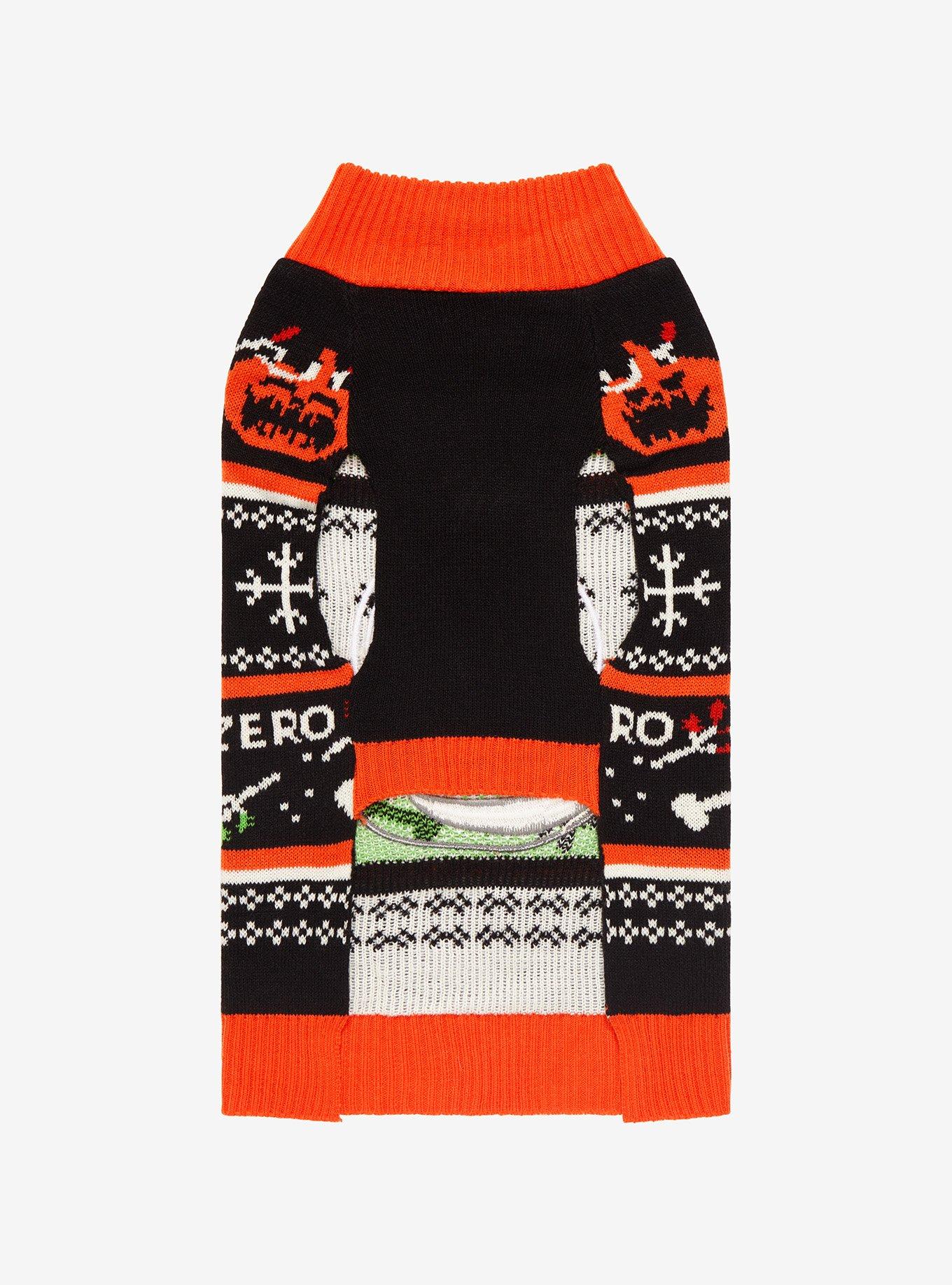 Disney The Nightmare Before Christmas Jack & Zero Pet Holiday Sweater - BoxLunch Exclusive, MULTI, alternate