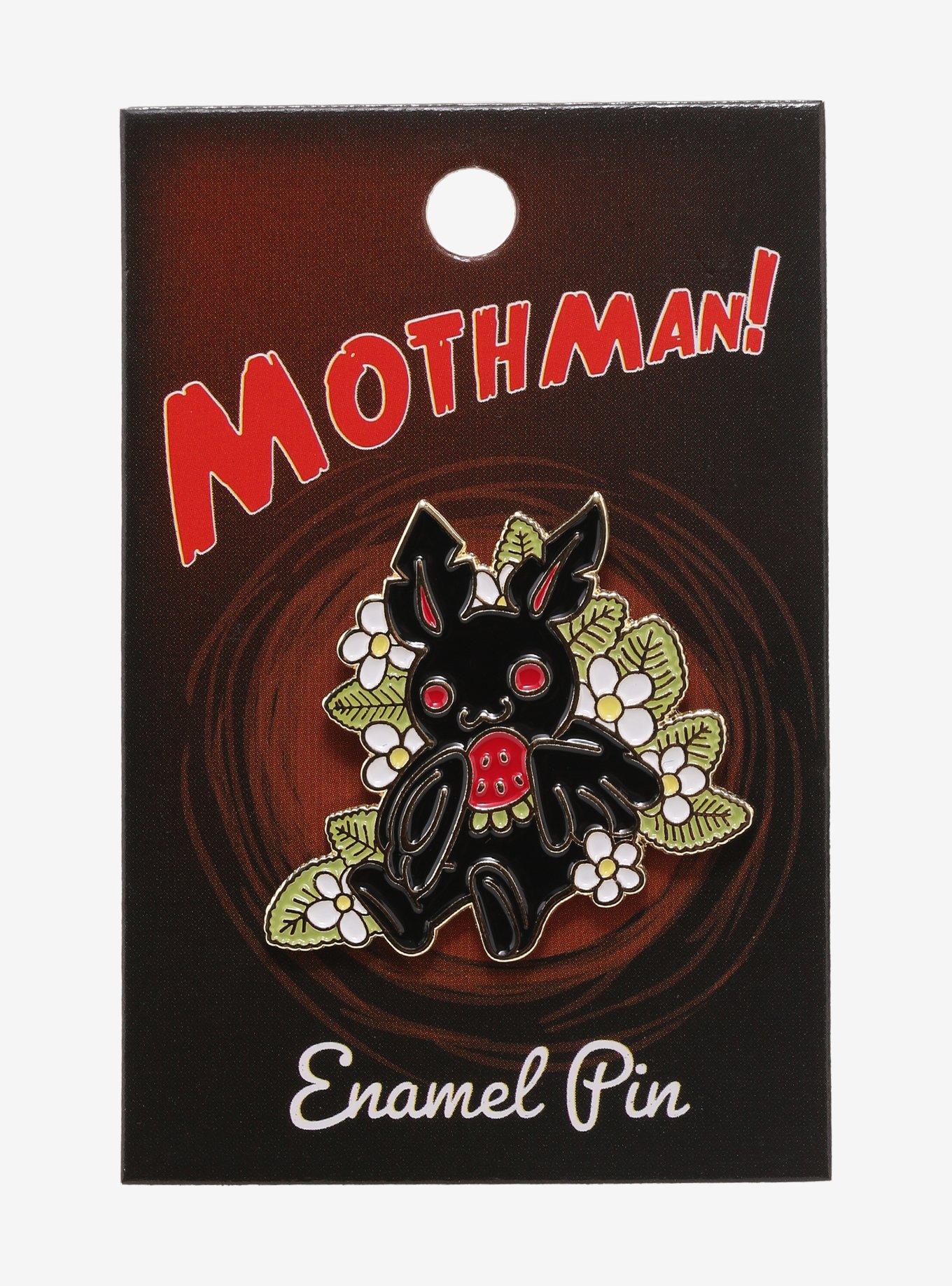 Mothman Chibi Strawberry Enamel Pin, , alternate