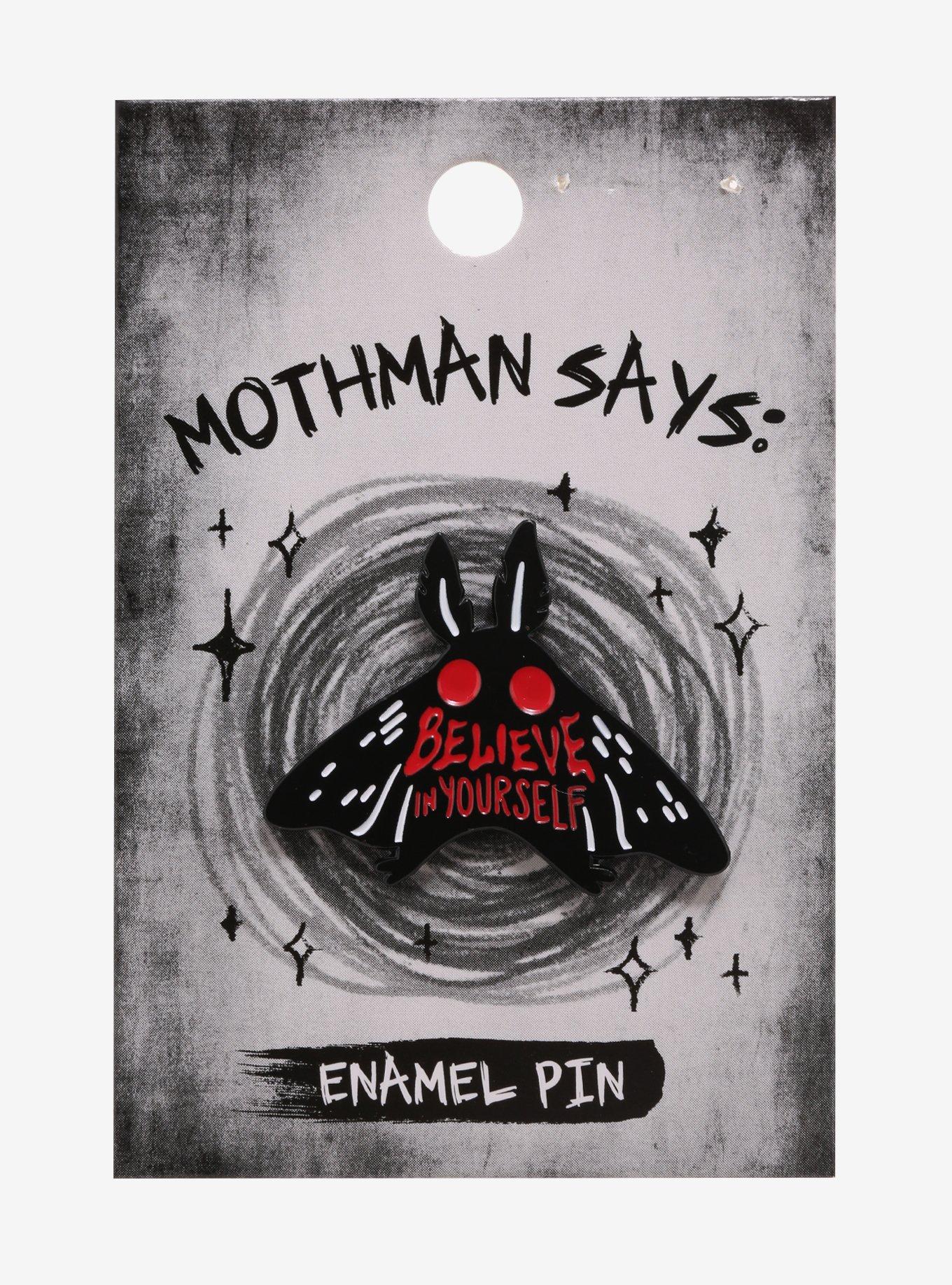 Mothman Believe In Yourself Enamel Pin, , alternate