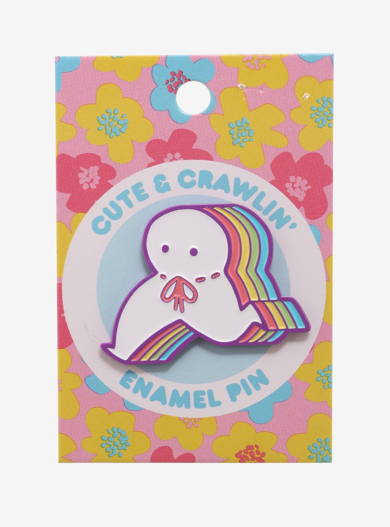 Rainbow Chibi Nightcrawler Enamel Pin, , alternate