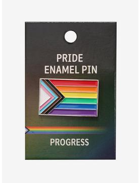 Progress Pride Flag Enamel Pin, , hi-res
