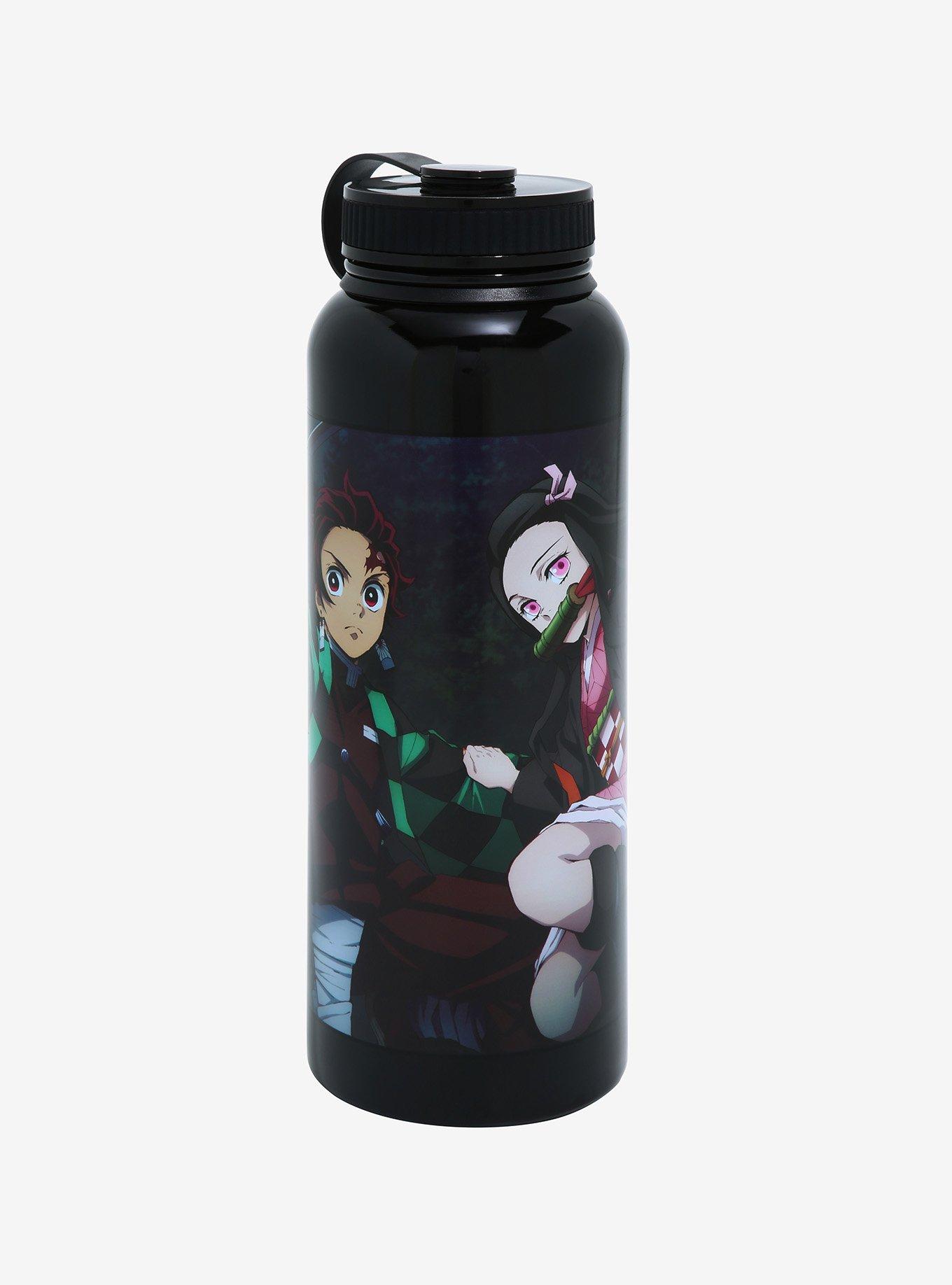Demon Slayer: Kimetsu No Yaiba Siblings Stainless Steel Water Bottle, , alternate