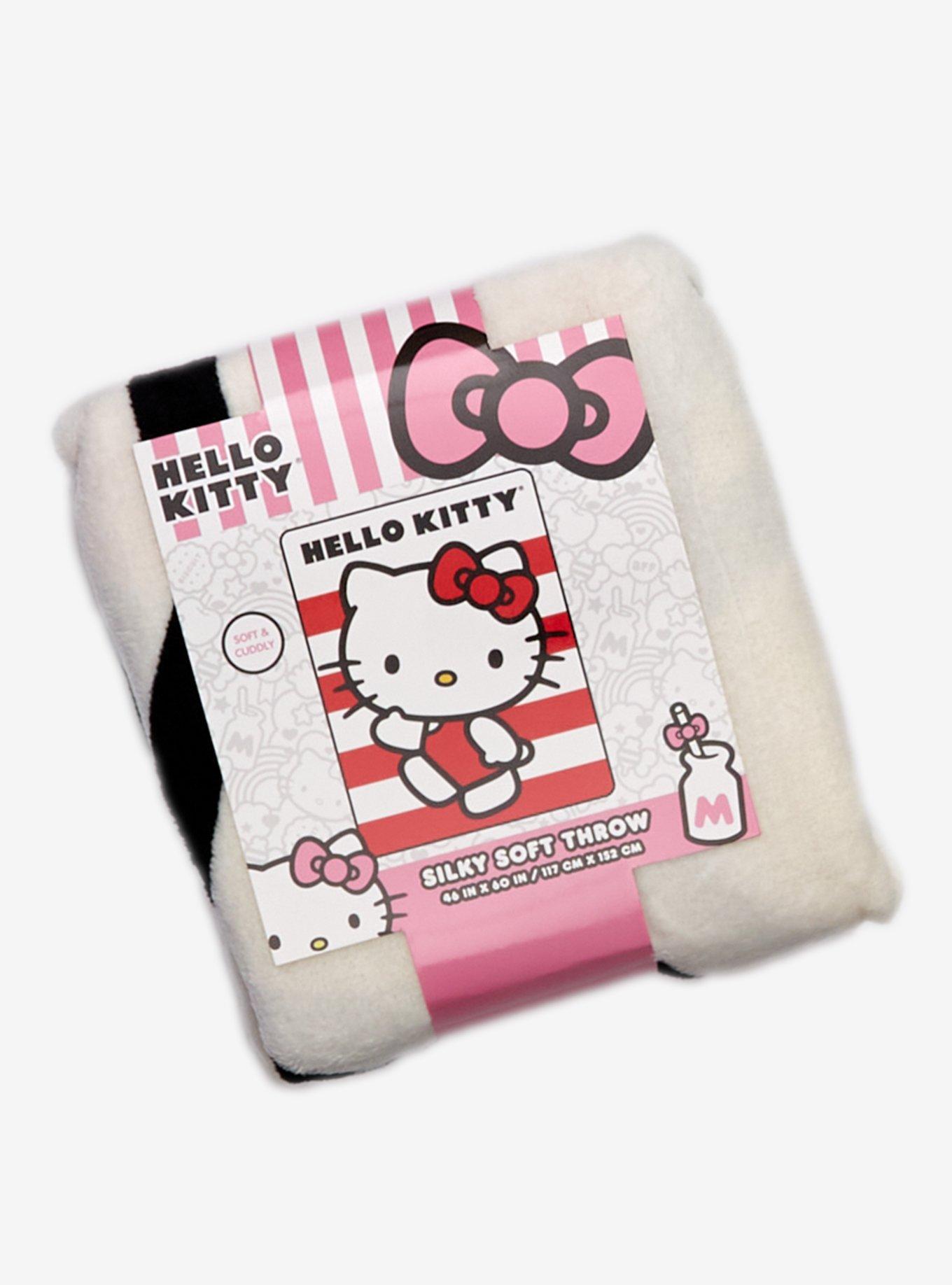 Hello Kitty Stripe Throw Blanket, , alternate