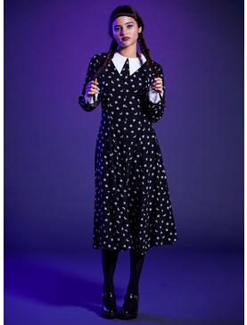 Wednesday Icons Collar Long-Sleeve Dress, , hi-res
