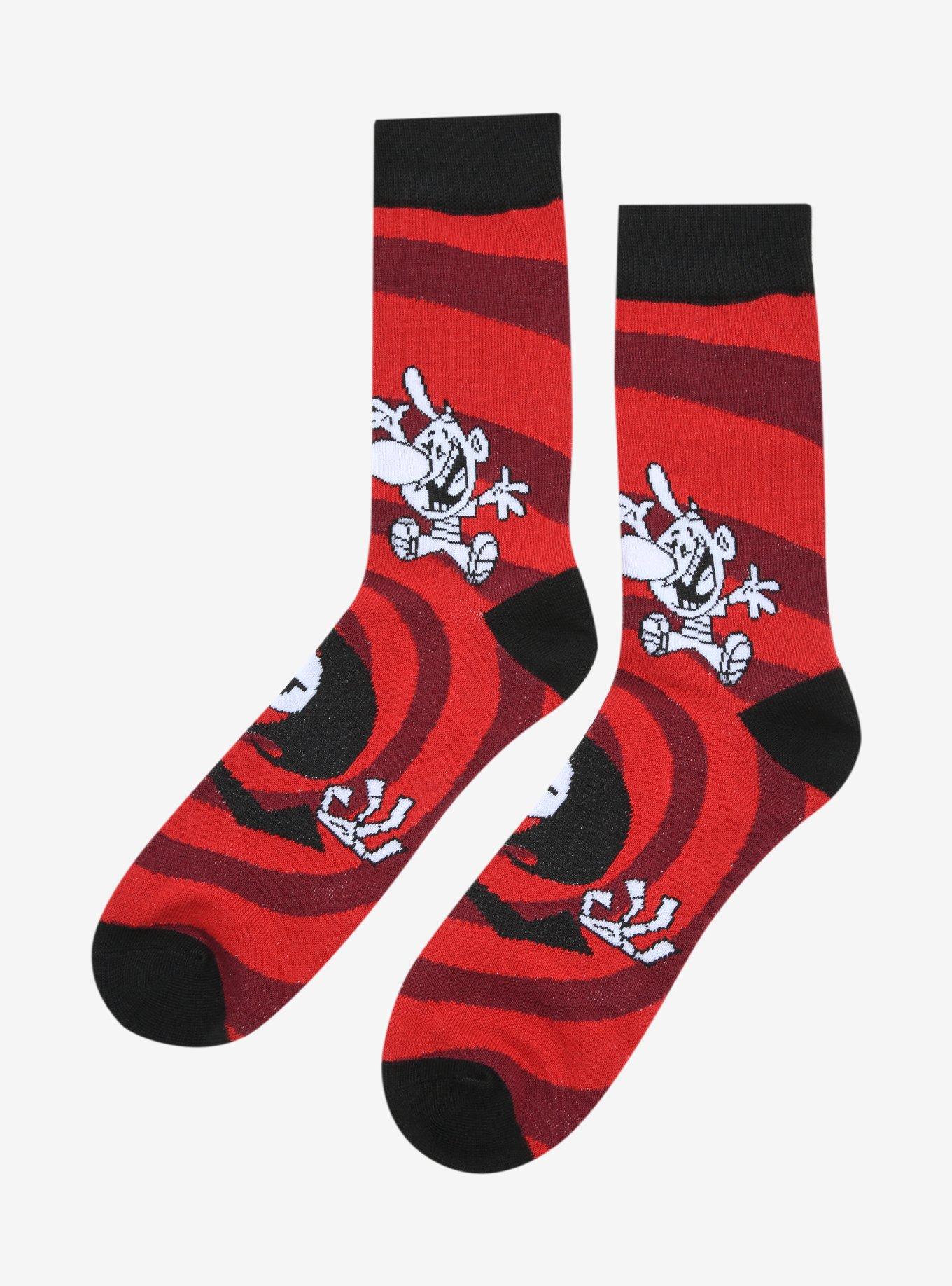 The Grim Adventures Of Billy And Mandy Swirl Crew Socks, , alternate