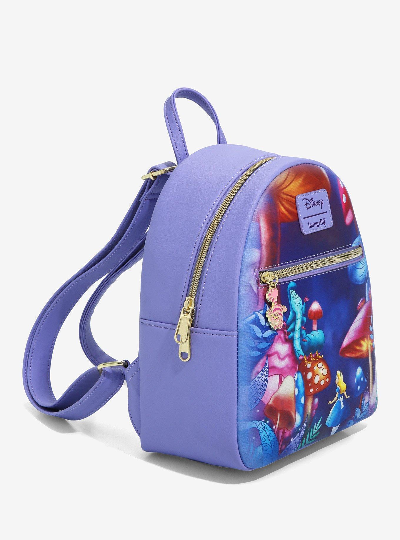 Loungefly Disney Alice In Wonderland Mushroom Caterpillar Mini Backpack