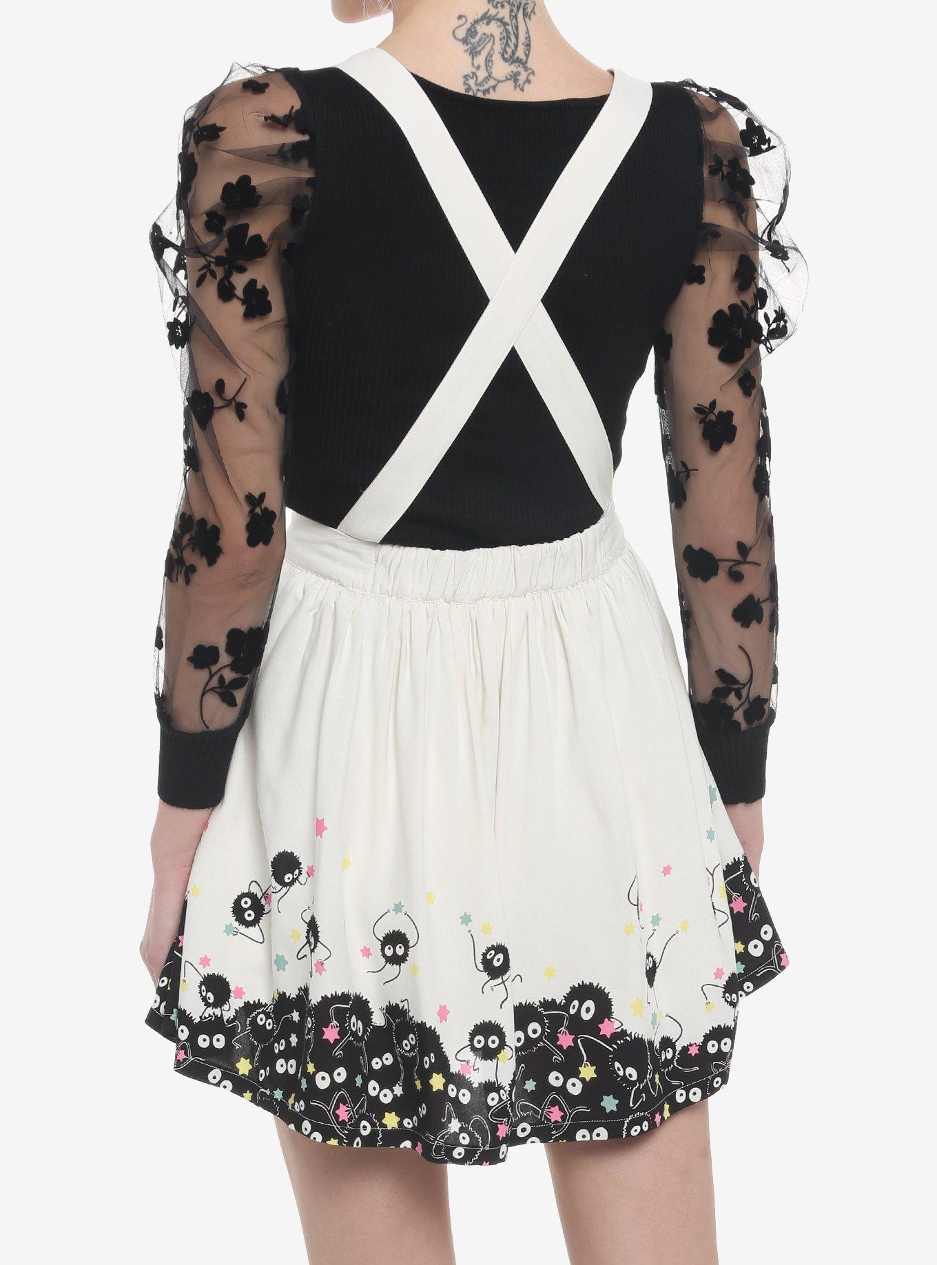 Her Universe Studio Ghibli Spirited Away Soot Sprites Star Candy Suspender Skirt, MULTI, alternate
